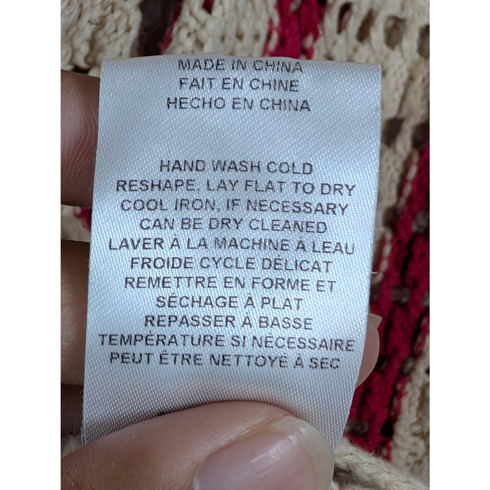 Unknown London Callahan Knitwear Striped Cardigan Red Cream Size Small USED Size S / US 4 / IT 40 - 5 Thumbnail