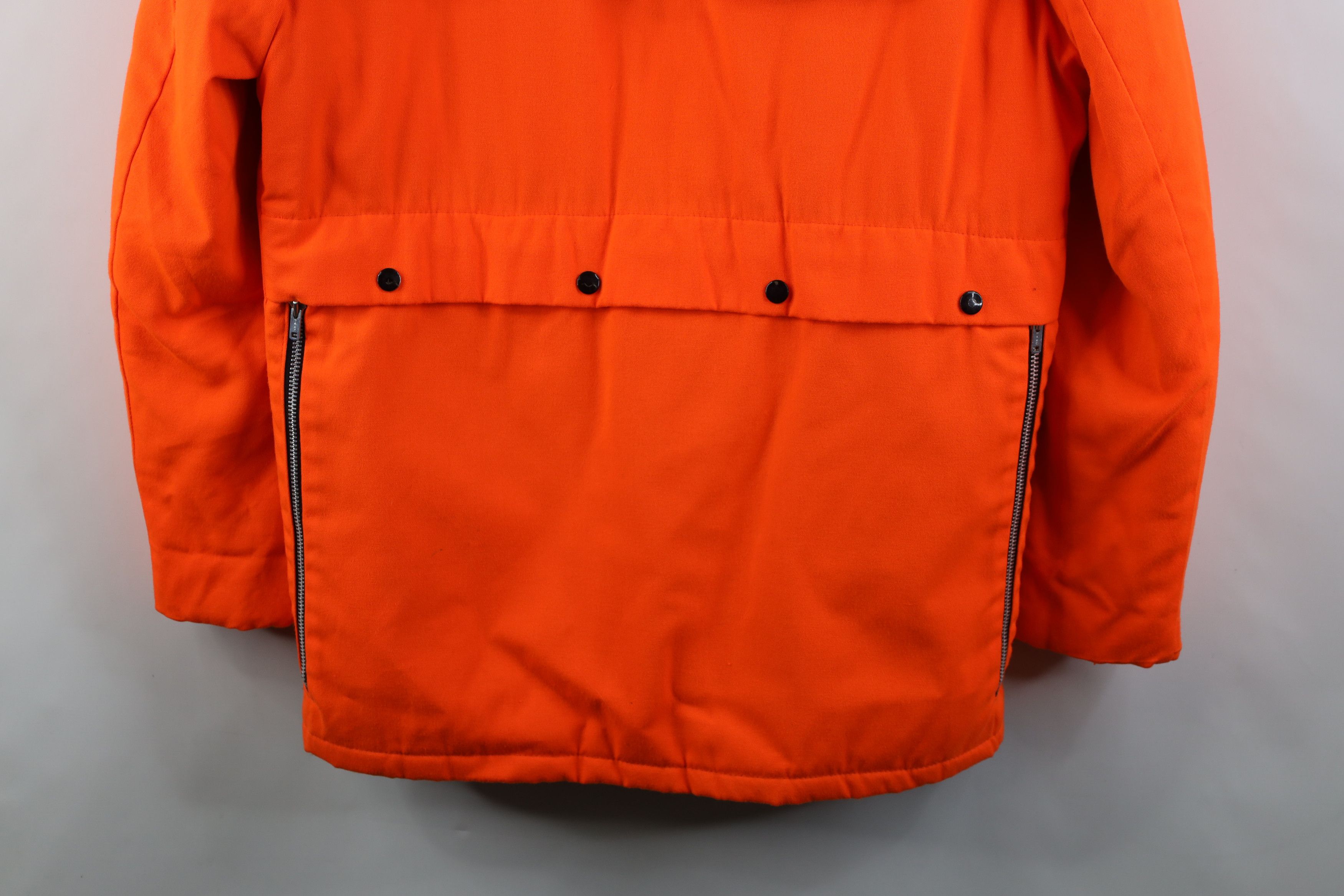 Vintage Vintage 70s Streetwear Hunting Chore Jacket Blaze Orange Size US XL / EU 56 / 4 - 15 Thumbnail
