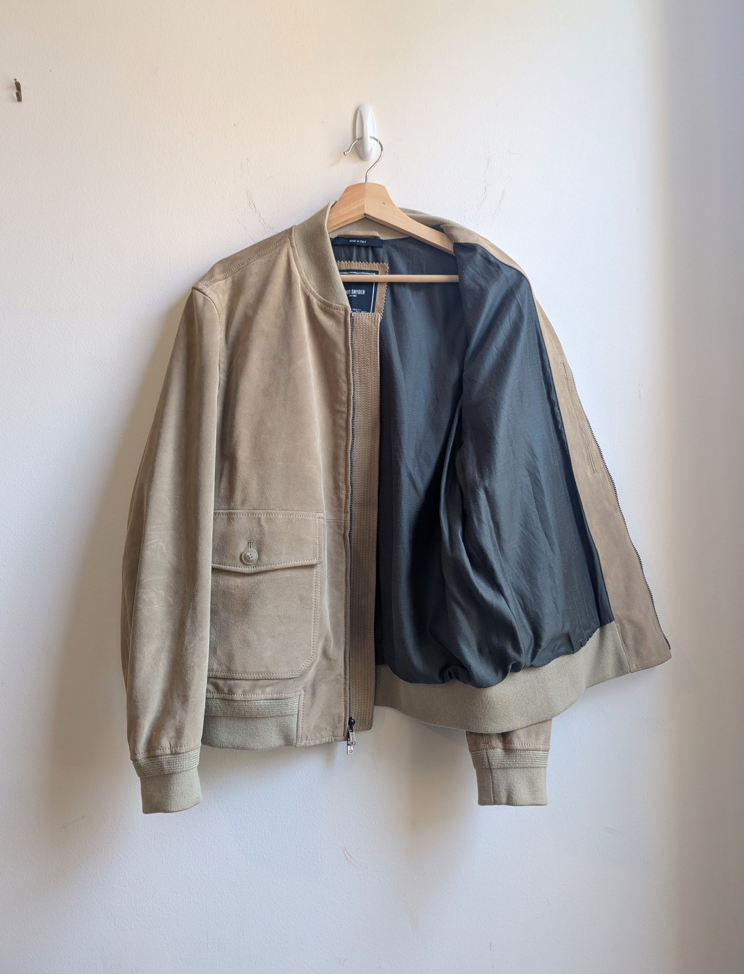Todd Snyder Italian Suede Bomber Jacket Size US M / EU 48-50 / 2 - 5 Thumbnail