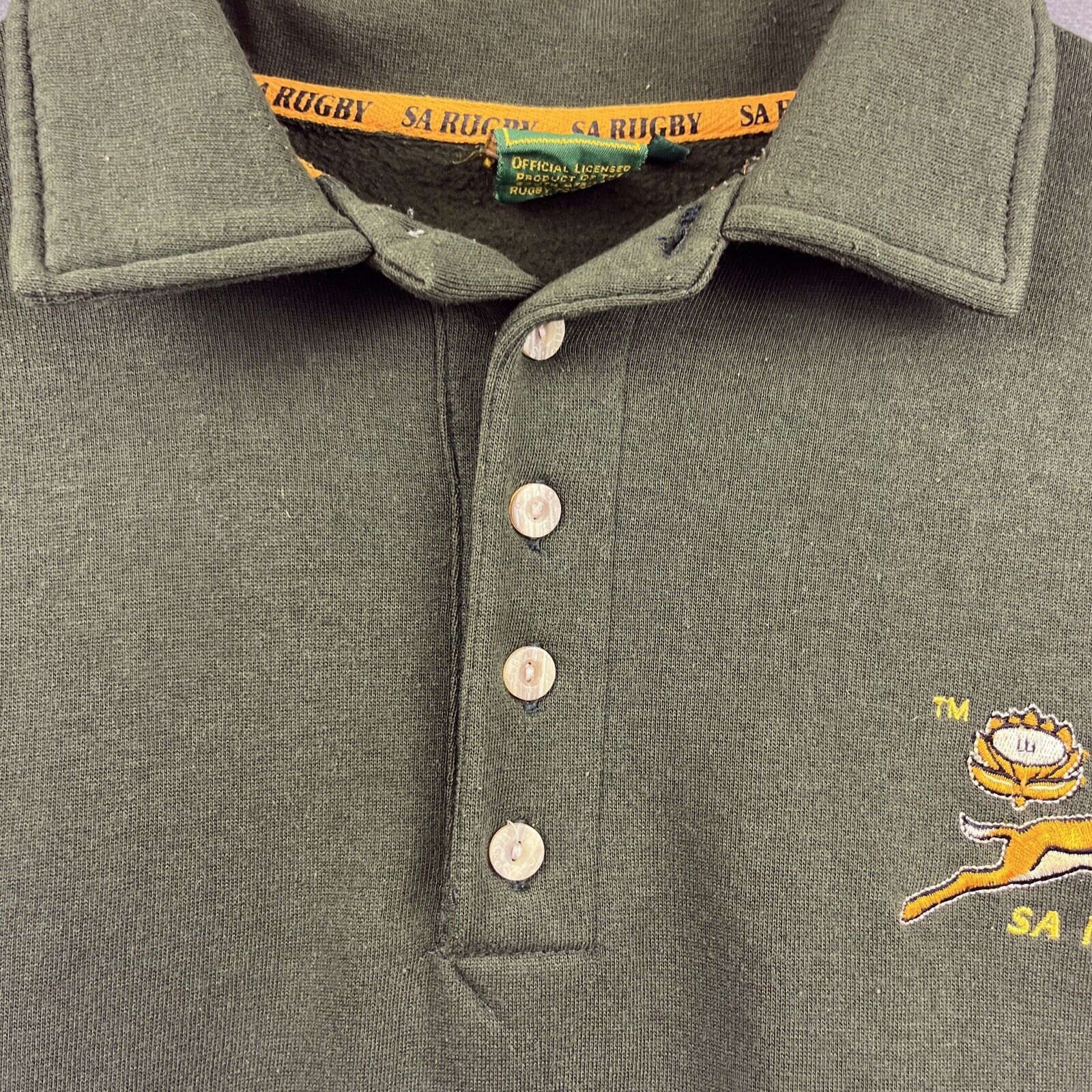 Vintage South African Rugby Pullover Sweatshirt Men Large Gazelle Size US L / EU 52-54 / 3 - 7 Thumbnail