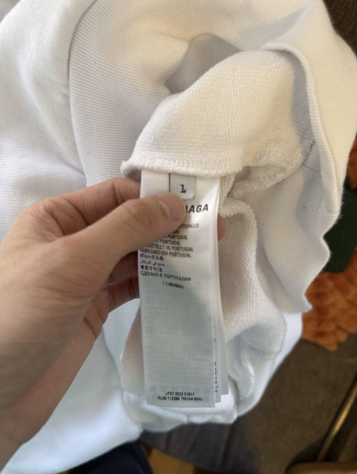 Adidas × Balenciaga Balenciaga oversized white trefoil hoodie Size US S / EU 44-46 / 1 - 9 Thumbnail