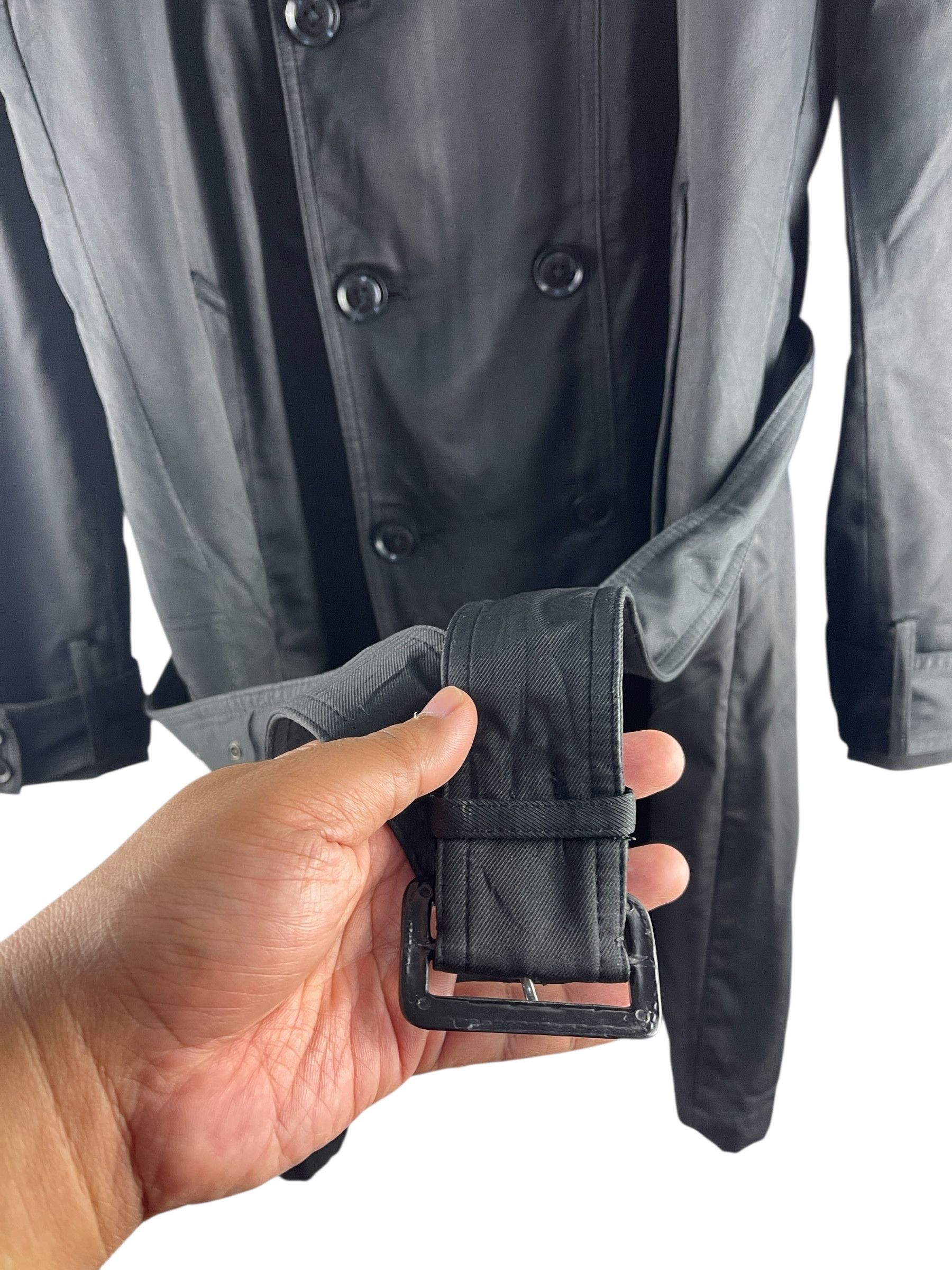 semanticdesign Semanticdesign Black Double-Breasted Trench Coat Jacket Size US M / EU 48-50 / 2 - 10 Thumbnail