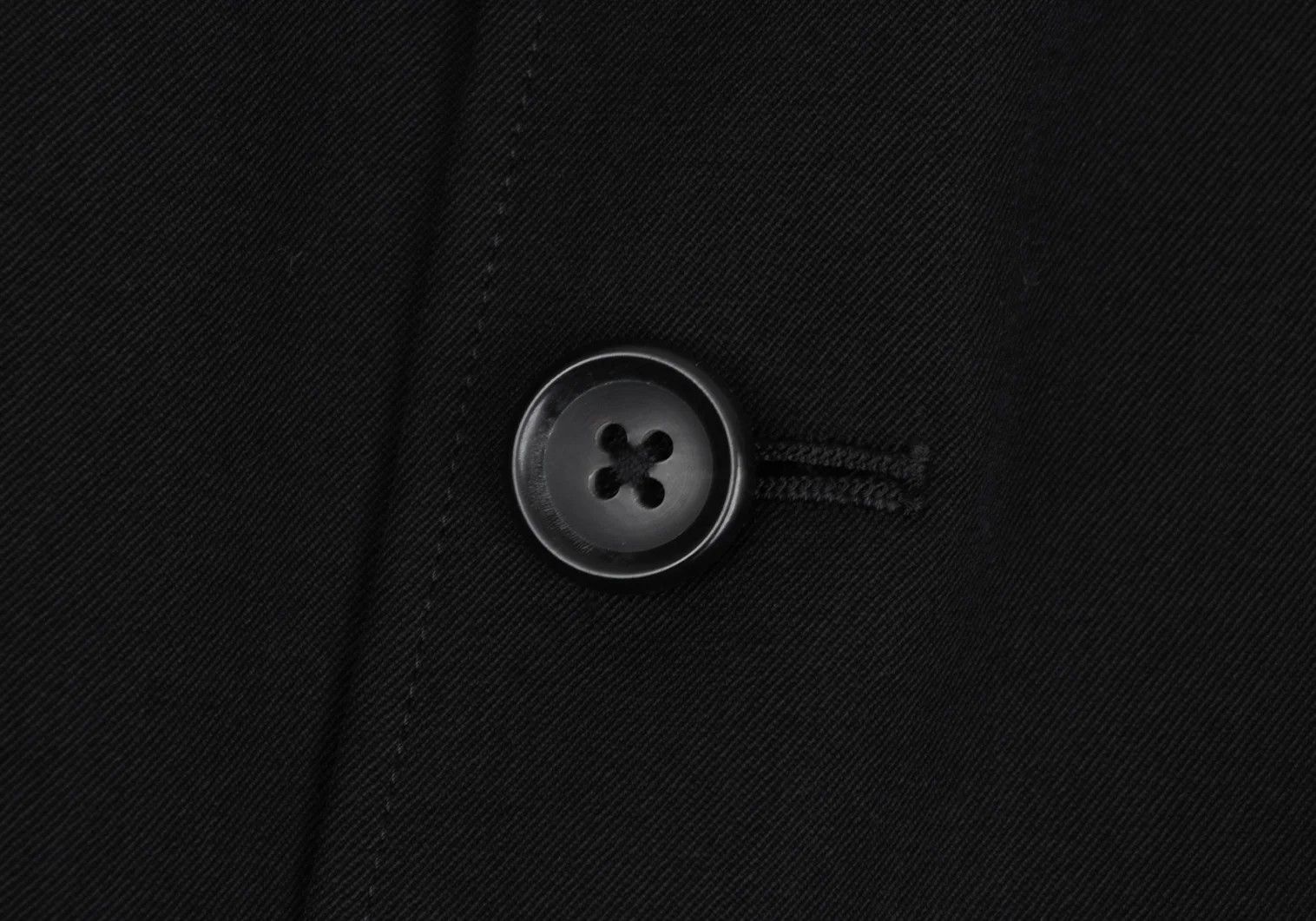 Yohji Yamamoto Yohji Yamamoto Wool Gabardine Jacket Black Size US M / EU 48-50 / 2 - 5 Thumbnail