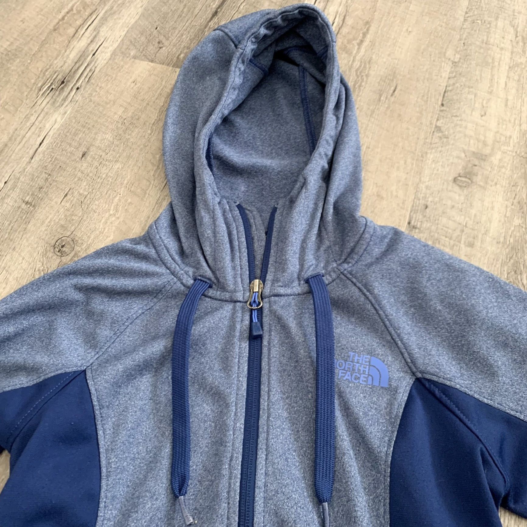 The North Face The North Face Jacket Womens XS Full Zip Hooded Blue Heather Blue - XS, Regular, Jacket, The North Face, Colorblock, ZIP, Casual, Women Size XS / US 0-2 / IT 36-38 - 3 Thumbnail