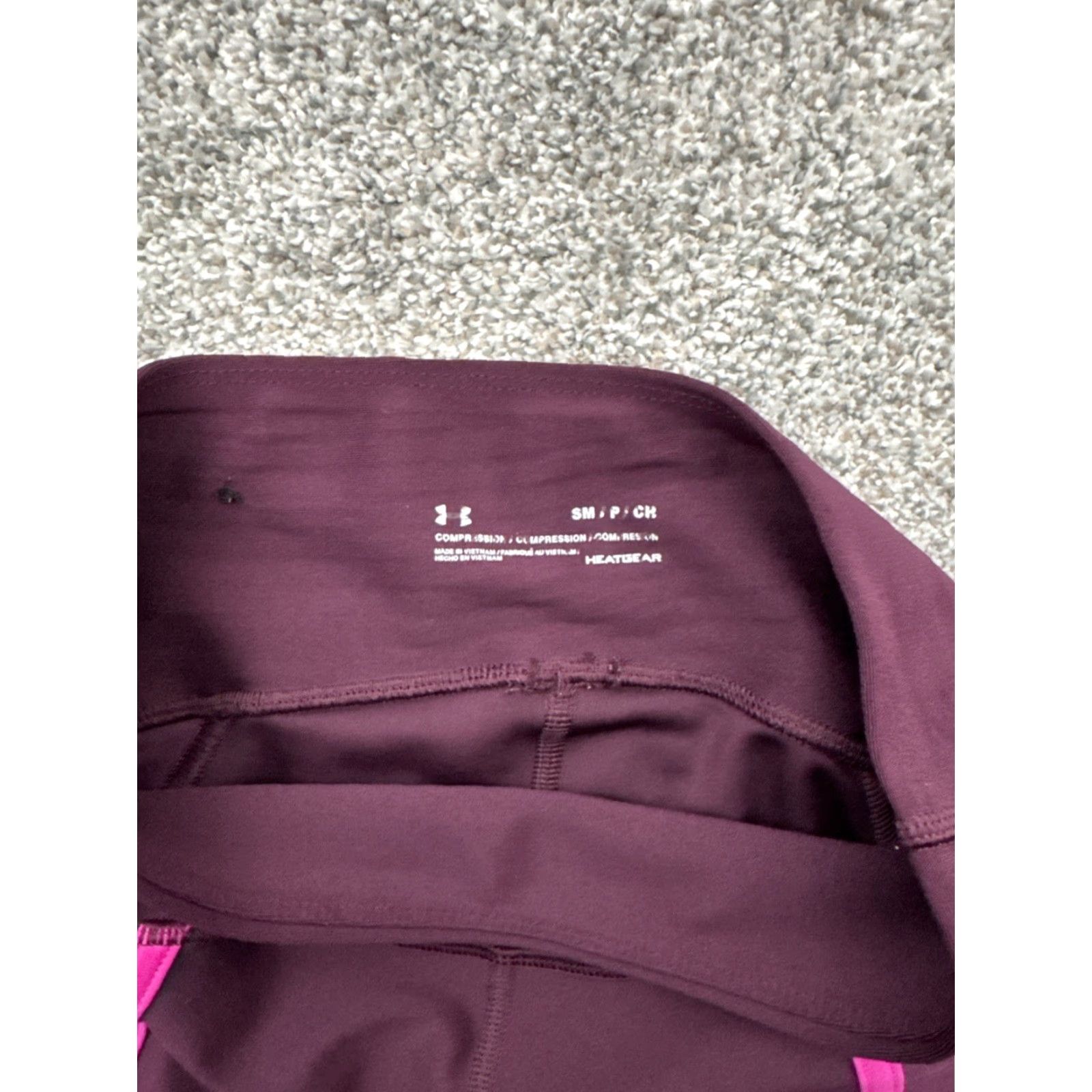 Under Armour VINTAGE Under Armour Compression Leggings Womens S Heat Gear Athleisure Retro Y2K Leggings Skinny Purple Womens Size 28" / US 6 / IT 42 - 6 Thumbnail