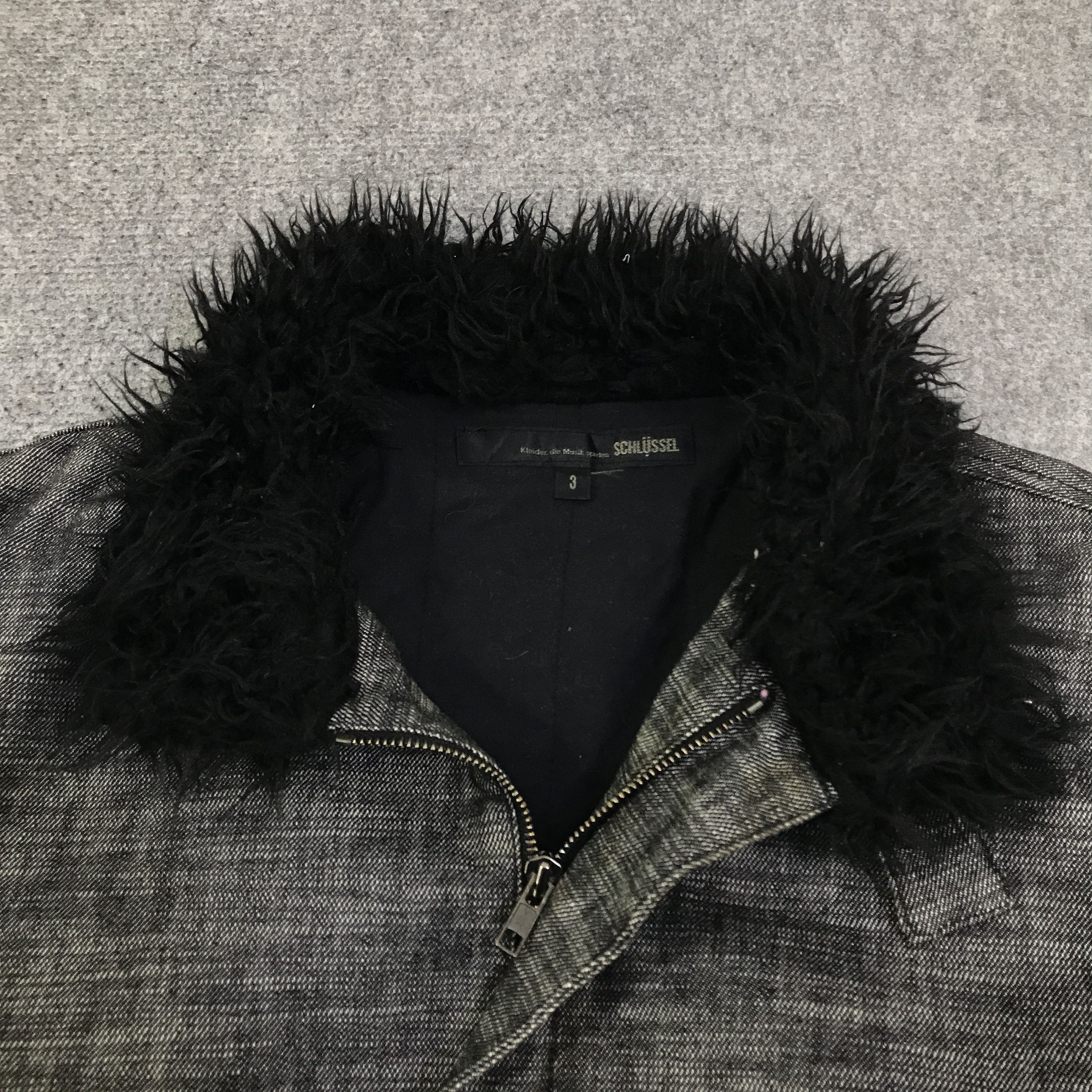 Schlussel Schlussel Black Denim Sherpa Jacket K125B14 Size US M / EU 48-50 / 2 - 5 Thumbnail