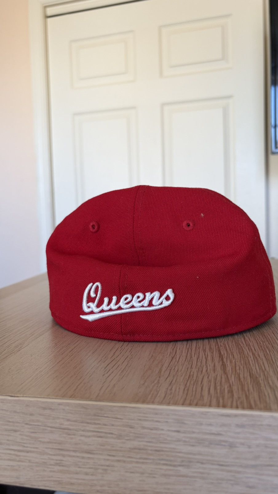 New Era New Era 59FIFTY Queens NYC Fitted Cap Red White Script Size ONE SIZE - 4 Thumbnail