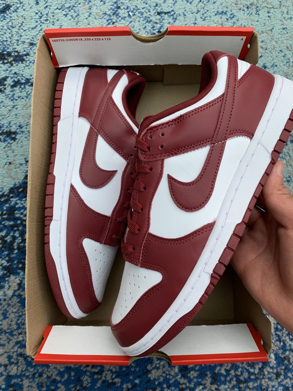 Nike Nike Dunk Low Team Red 11.5US 10.5UK Size US 11.5 / EU 44-45 - 1 Thumbnail