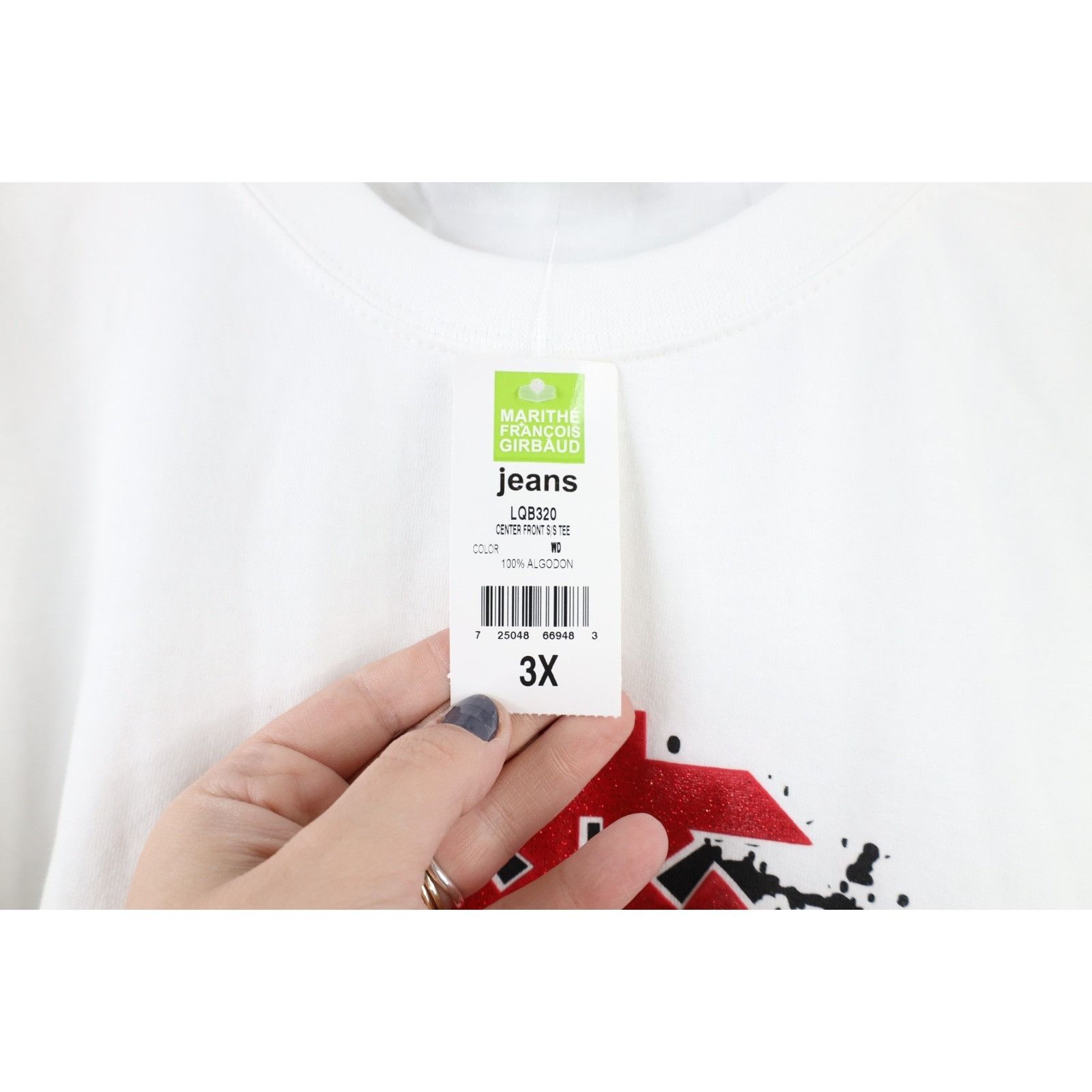 Marithe + Francois Girbaud × Vintage NOS Vintage 90s Marithe Francois Girbaud Baggy T-Shirt 3XL Size US XXL / EU 58 / 5 - 6 Thumbnail