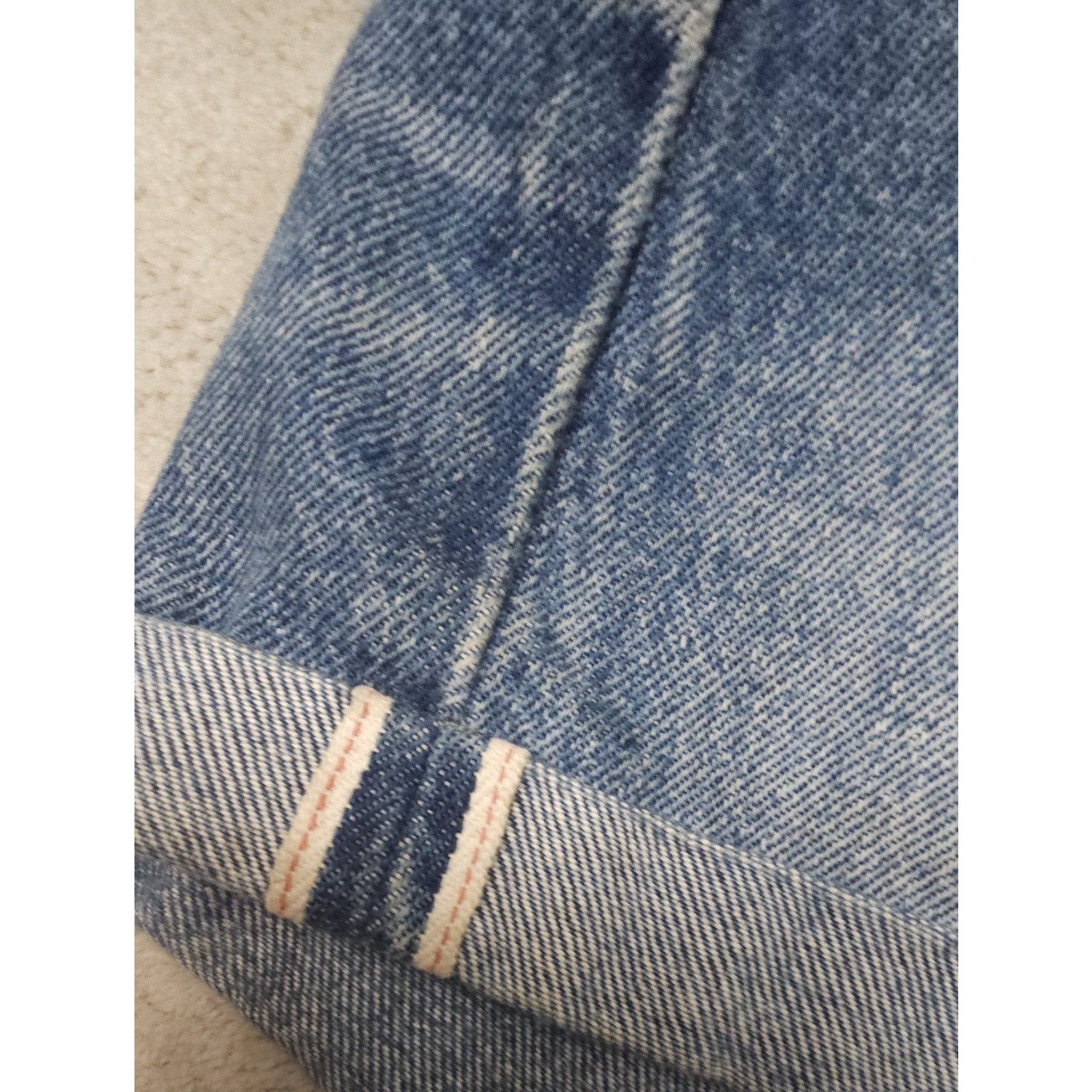 Levi's Levis Shorts White Oak Cone Denim Cuffed Button Fly Festival Size 29" - 7 Thumbnail