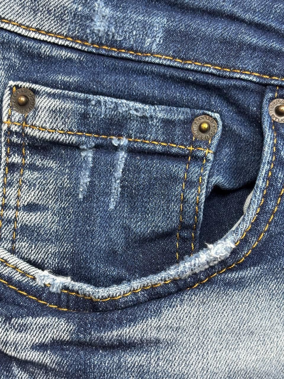 Dsquared2 DSQUARED2 Italy Distressed Fade Denim Shorts Size 56 Size US 40 / EU 56 - 6 Thumbnail