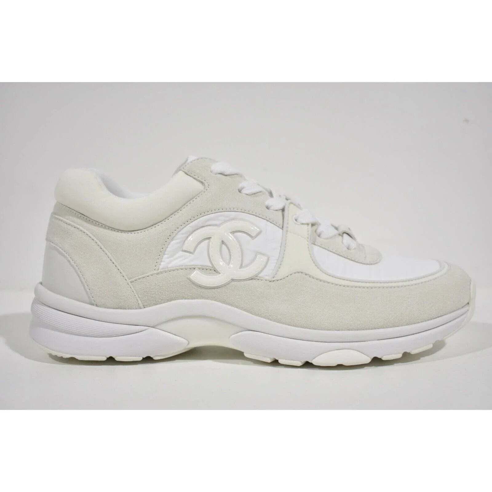 Chanel REV Classic Suede CC Lace Up Flat Runner Trainer Sneaker 37 Size US 7 / IT 37 - 1 Thumbnail