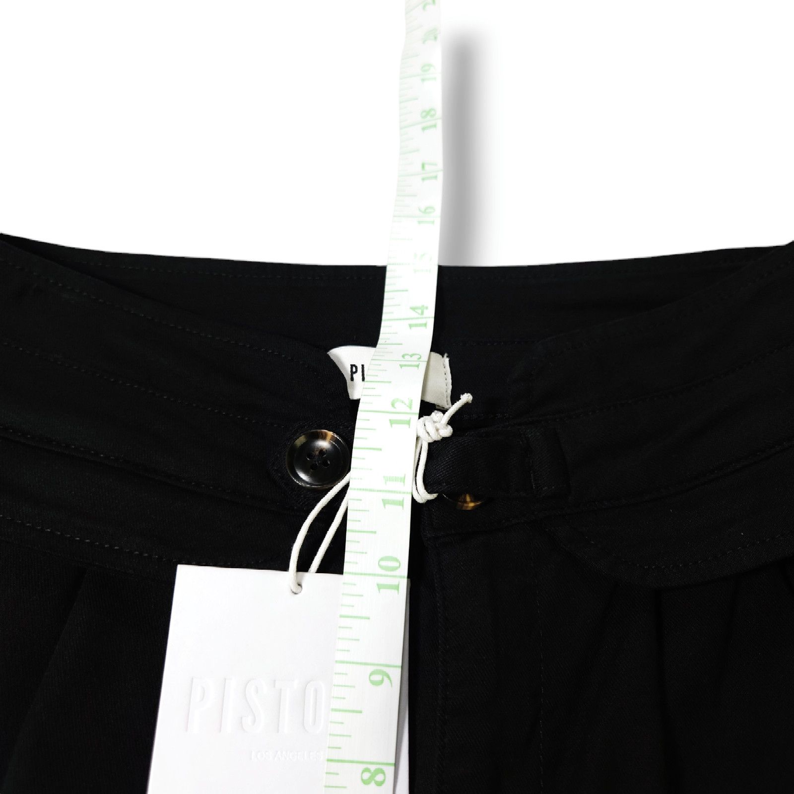 Pistola NWT Pistola Kori Pleated Trouser Pants Sz. 27x29 Black Size 27" / US 4 / IT 40 - 7 Thumbnail