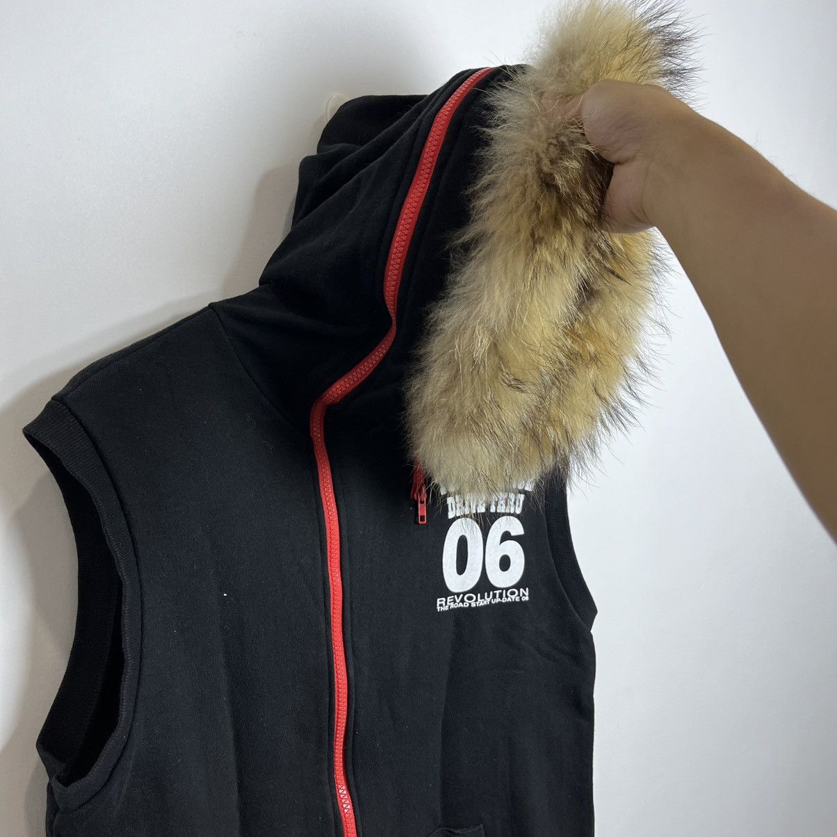 Hysteric Glamour Faux Fur Hoodie Vest With Zipper Up To Hood Japanese Style Size US M / EU 48-50 / 2 - 4 Thumbnail