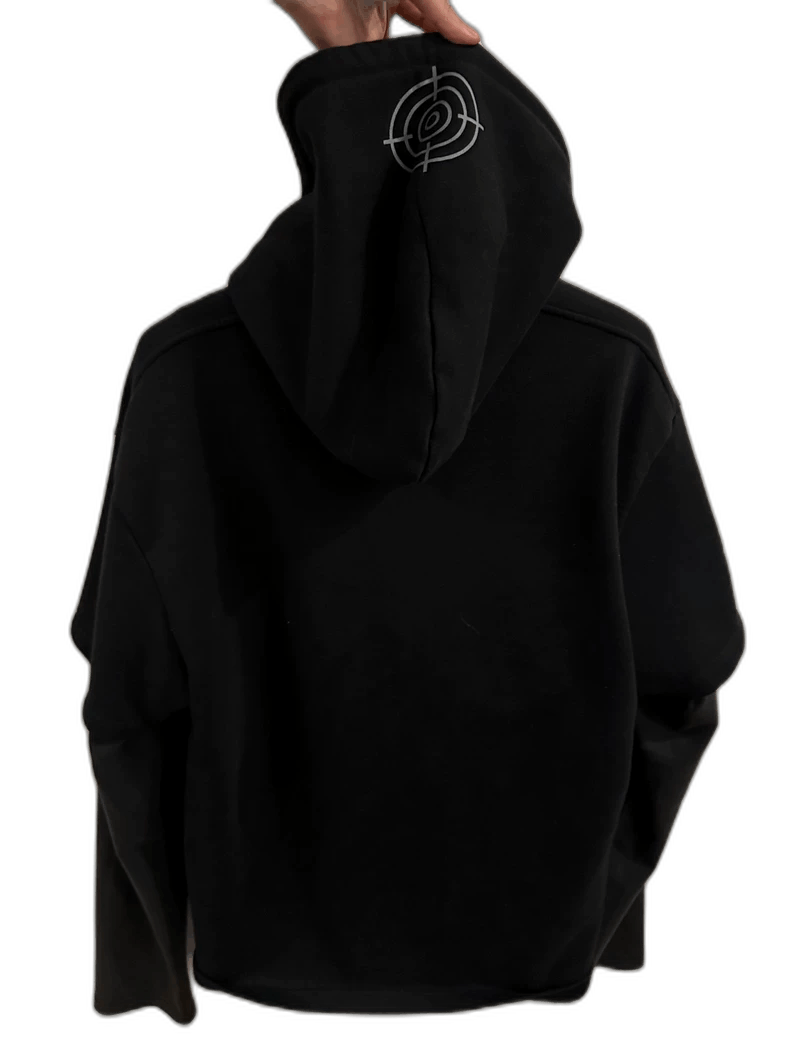 Vetements vetements black hooded sweatshirt with target logo Size US XS / EU 42 / 0 - 1 Thumbnail