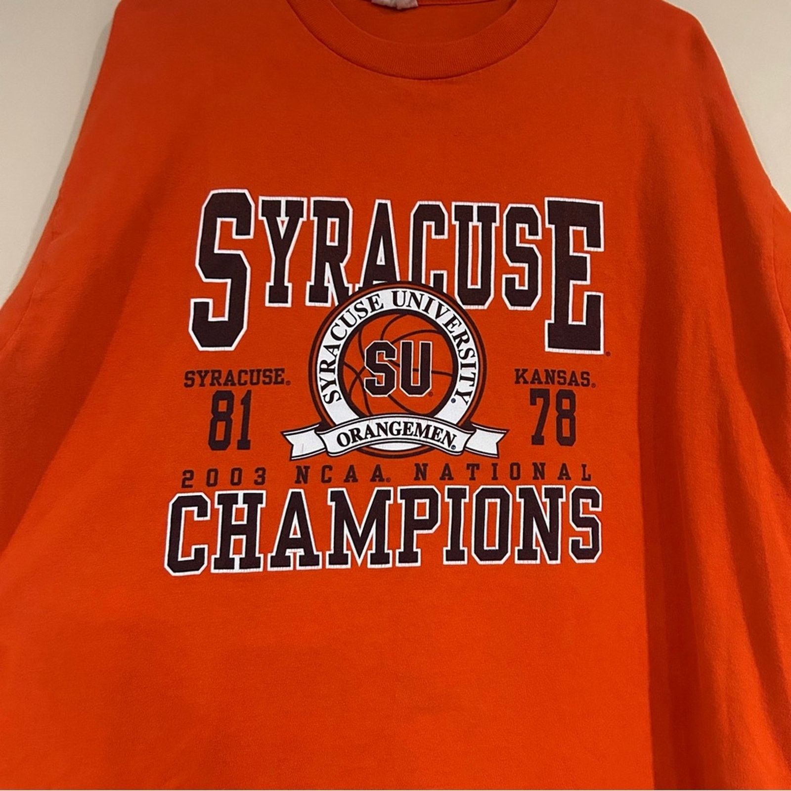 Other 2003 Syracuse Orange Basketball Champions Shirt Size US XL / EU 56 / 4 - 2 Thumbnail
