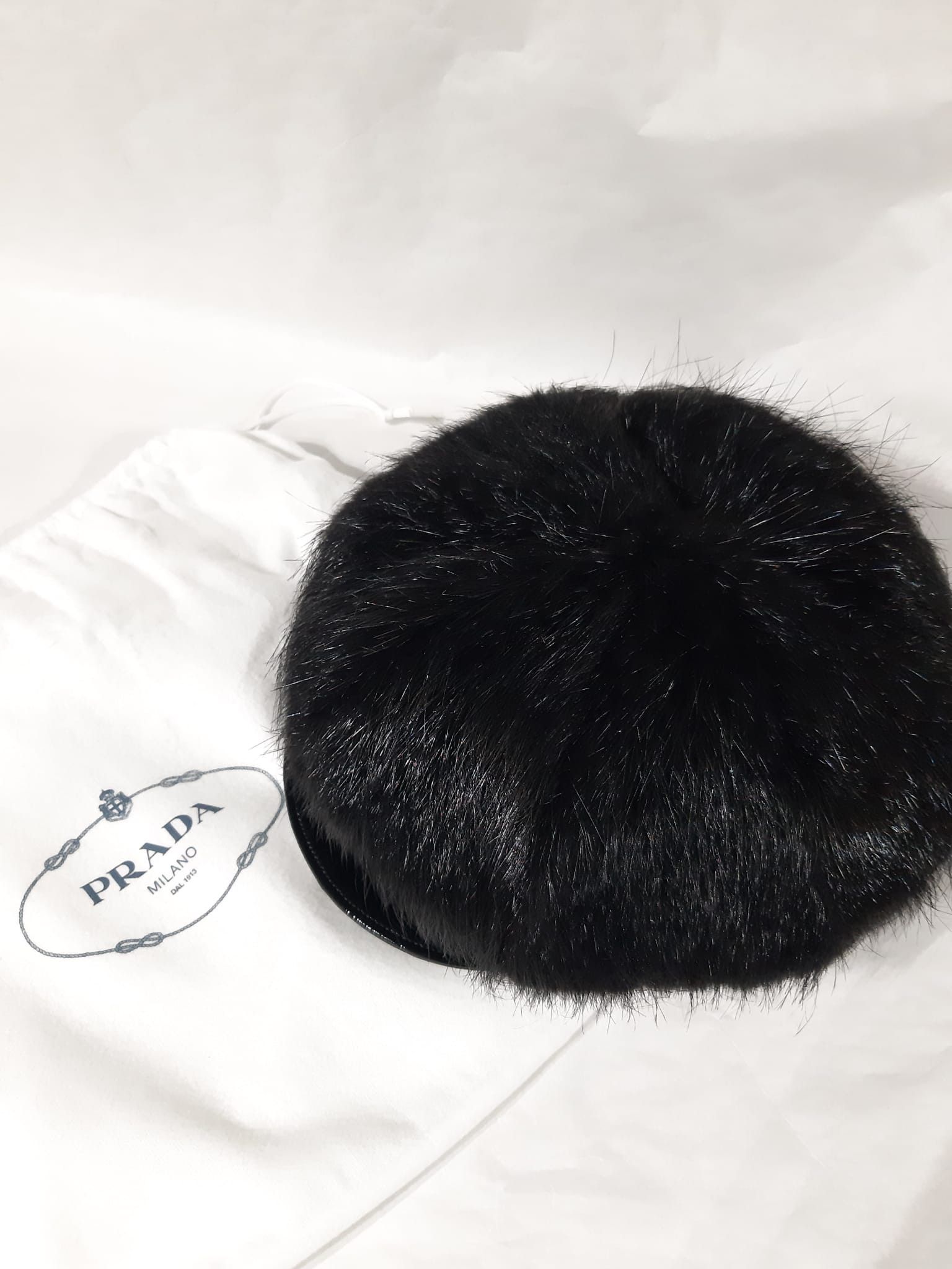 Prada Prada FW 2024 Oversized Beaver Fur Cap Size ONE SIZE - 6 Thumbnail