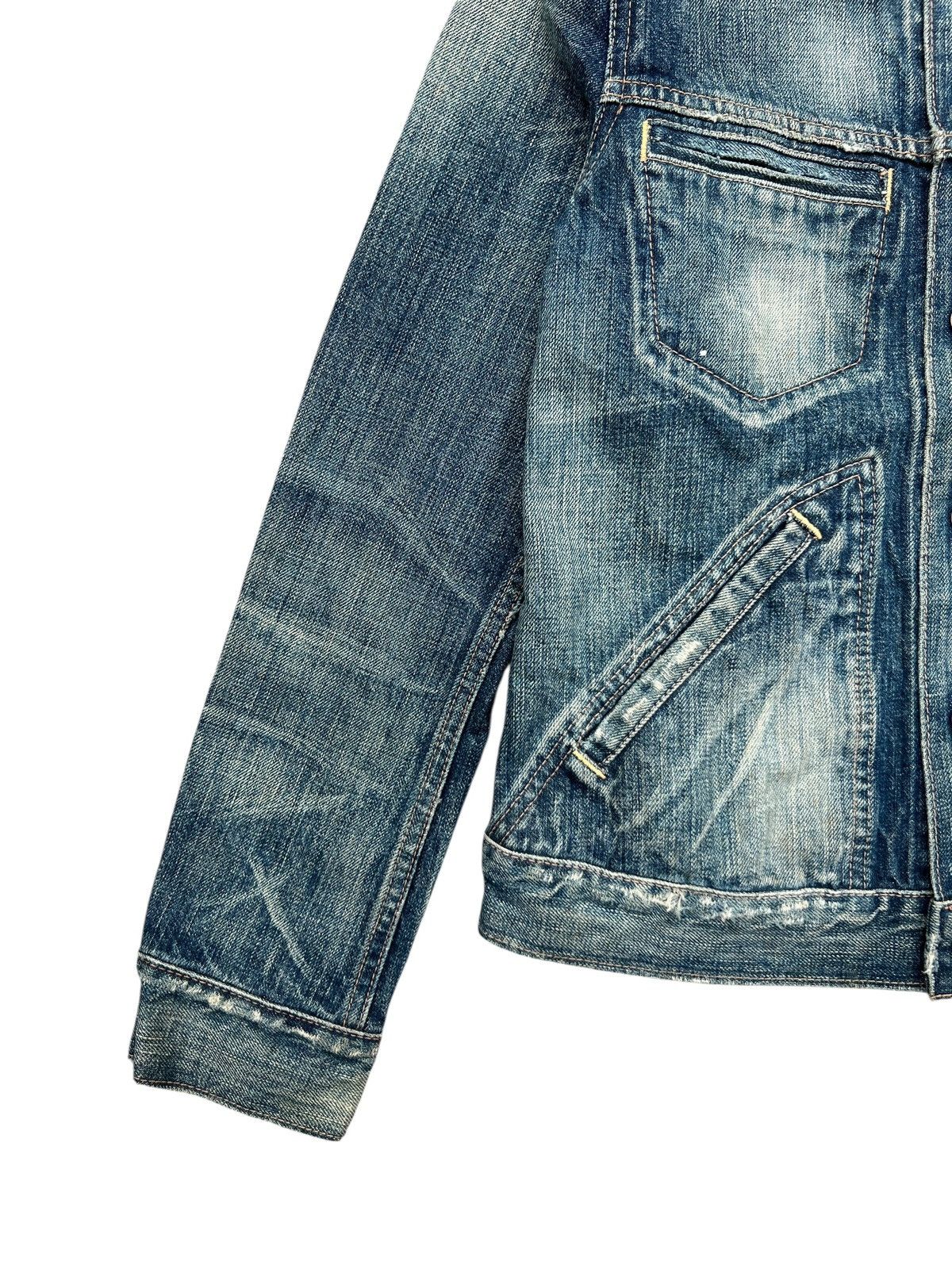 Japanese Brand RNA Japan Distressed Mudwash Denim Jacket Size S / US 4 / IT 40 - 6 Thumbnail
