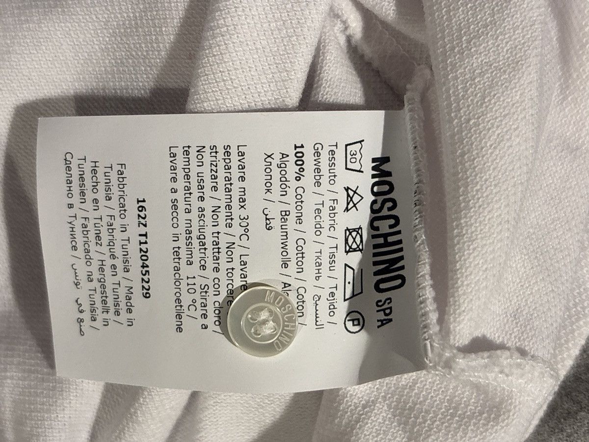 Moschino Moschino mirror reserve logo white red polo small Size US S / EU 44-46 / 1 - 4 Thumbnail