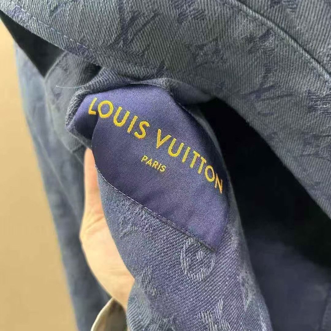 Louis Vuitton Louis Vuitton Monogram Denim Jacket – Size 54 – Blue Size US L / EU 52-54 / 3 - 3 Thumbnail