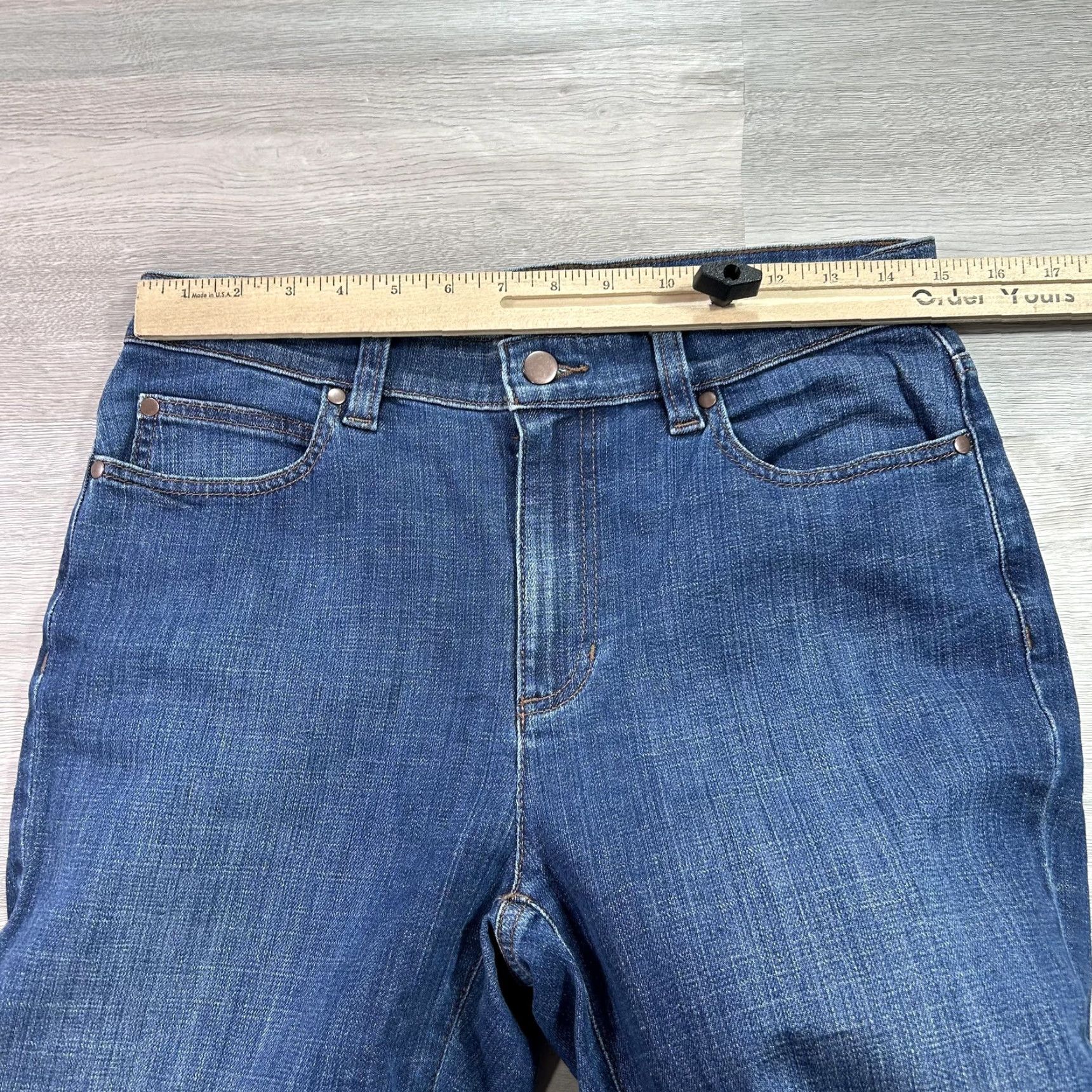 Eileen Fisher Eileen Fisher Jeans Womens 18 Blue Mid Rise Straight Denim Size 40" / US 18 - 6 Thumbnail