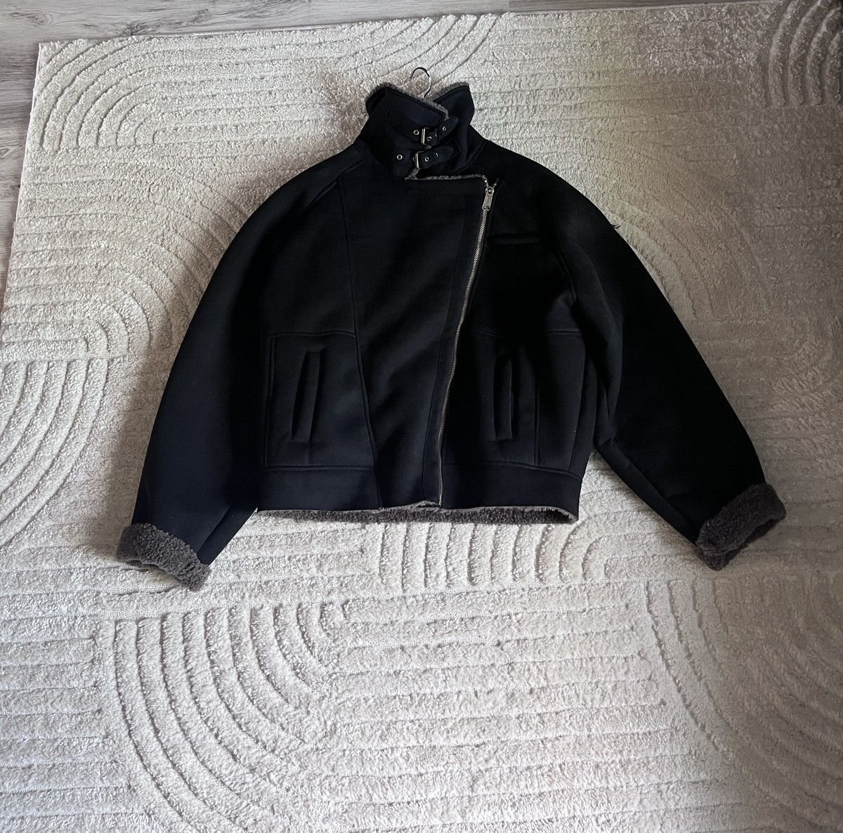 No Faith Studios NO/FAITH STUDIOS HEAVY FLIGHT SHEARLING JACKET BROWN/BLACK Size US L / EU 52-54 / 3 - 3 Thumbnail
