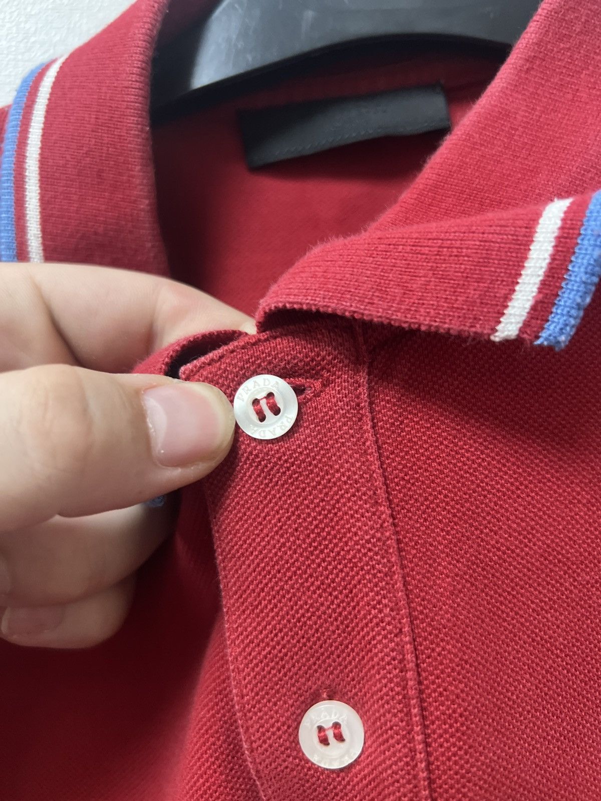Prada Vintage Prada Polo T-Shirt Red Tab Size US XL / EU 56 / 4 - 9 Thumbnail