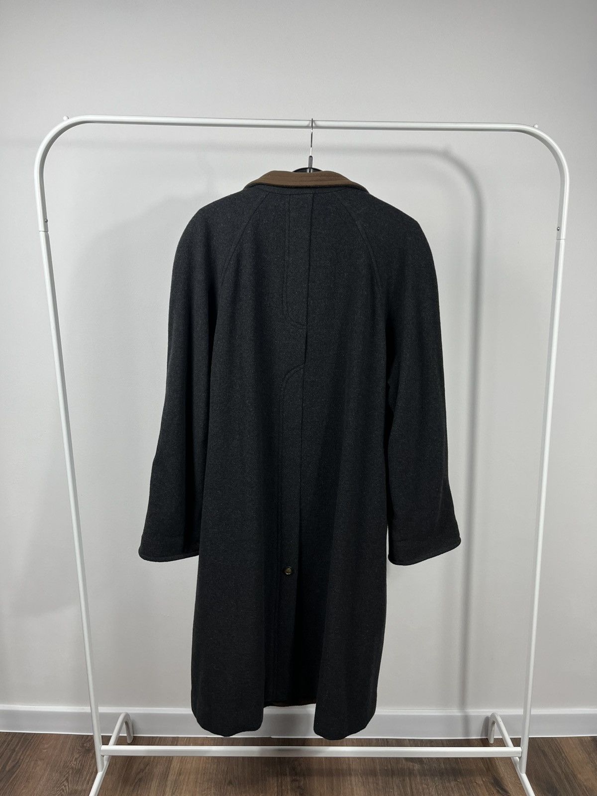 Other Women’s Wool Cashmere Long Coat Dark Grey Size UK 42 Size L / US 10 / IT 46 - 13 Thumbnail