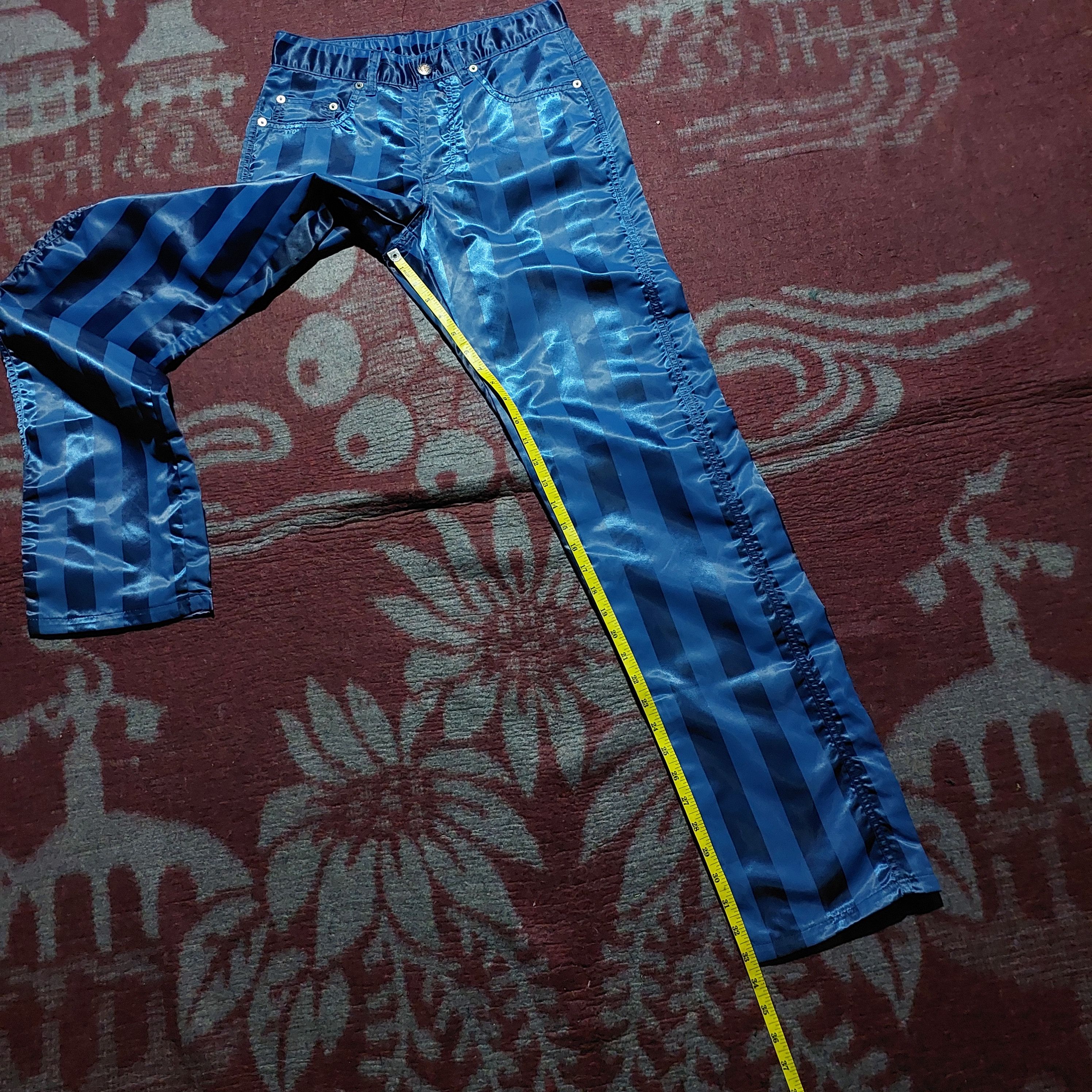 Dexter Wong 90's Dexter Wong UK blue stripe nylon pants Size US 28 / EU 44 - 16 Thumbnail