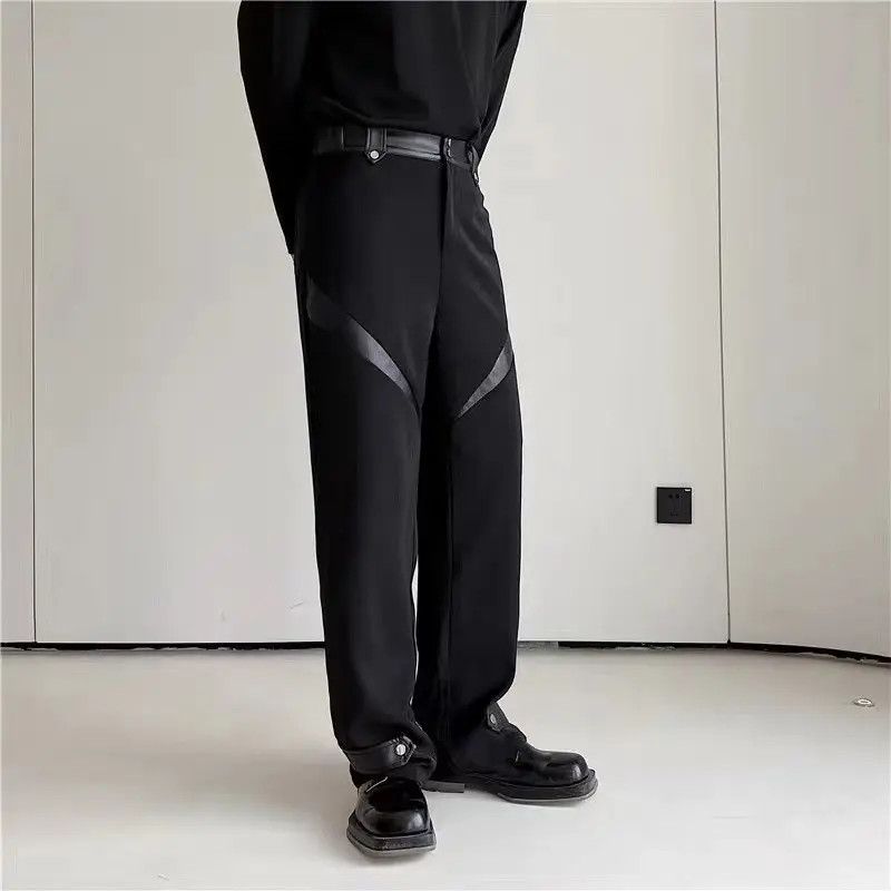 Japanese Brand × Vintage Black Patchwork Pants Size US 32 / EU 48 - 2 Thumbnail