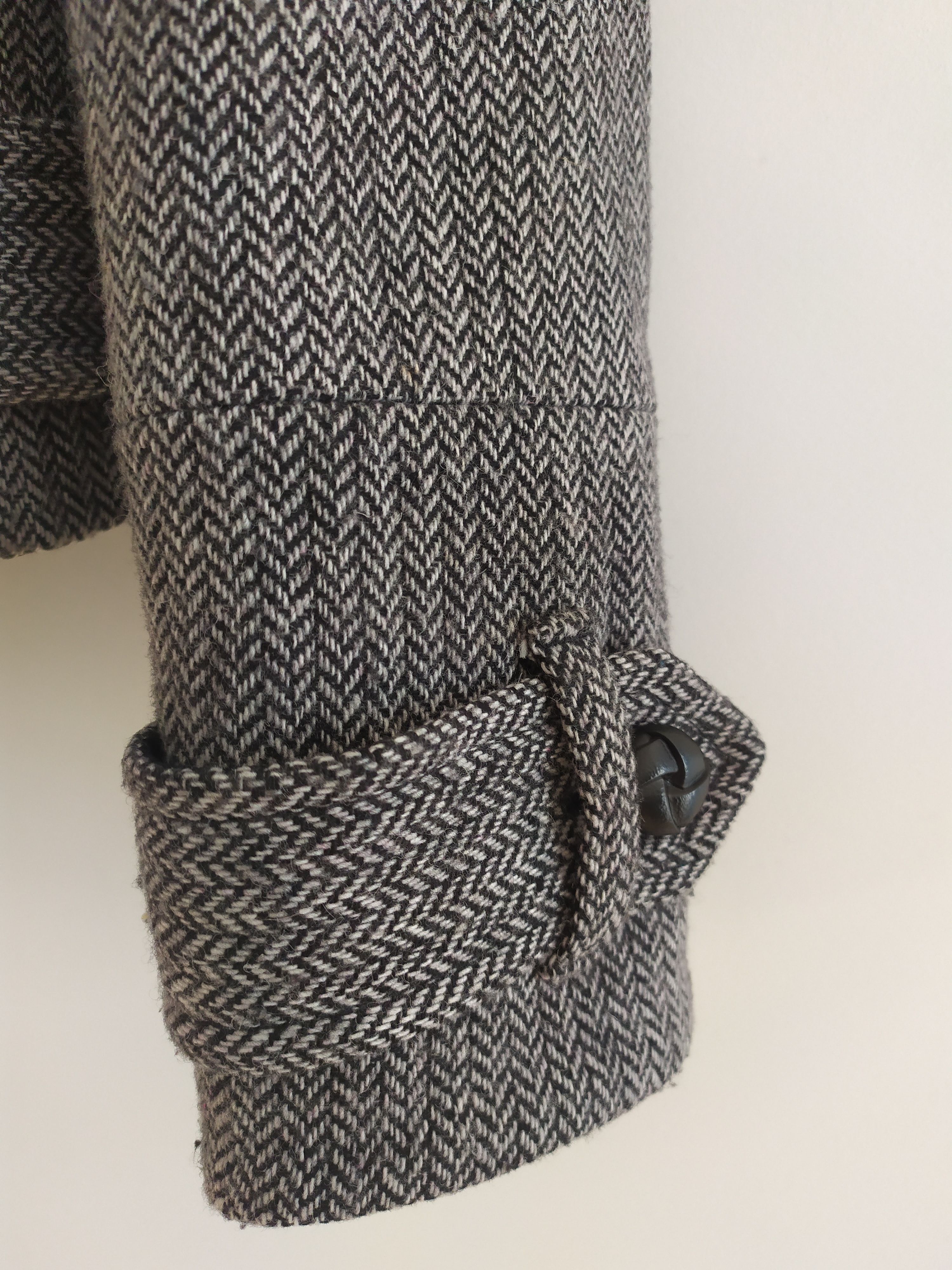 Mexx Ladies Herringbone short Tweed wool Coat for Women Size XXS / US 00 / IT 34 - 7 Thumbnail