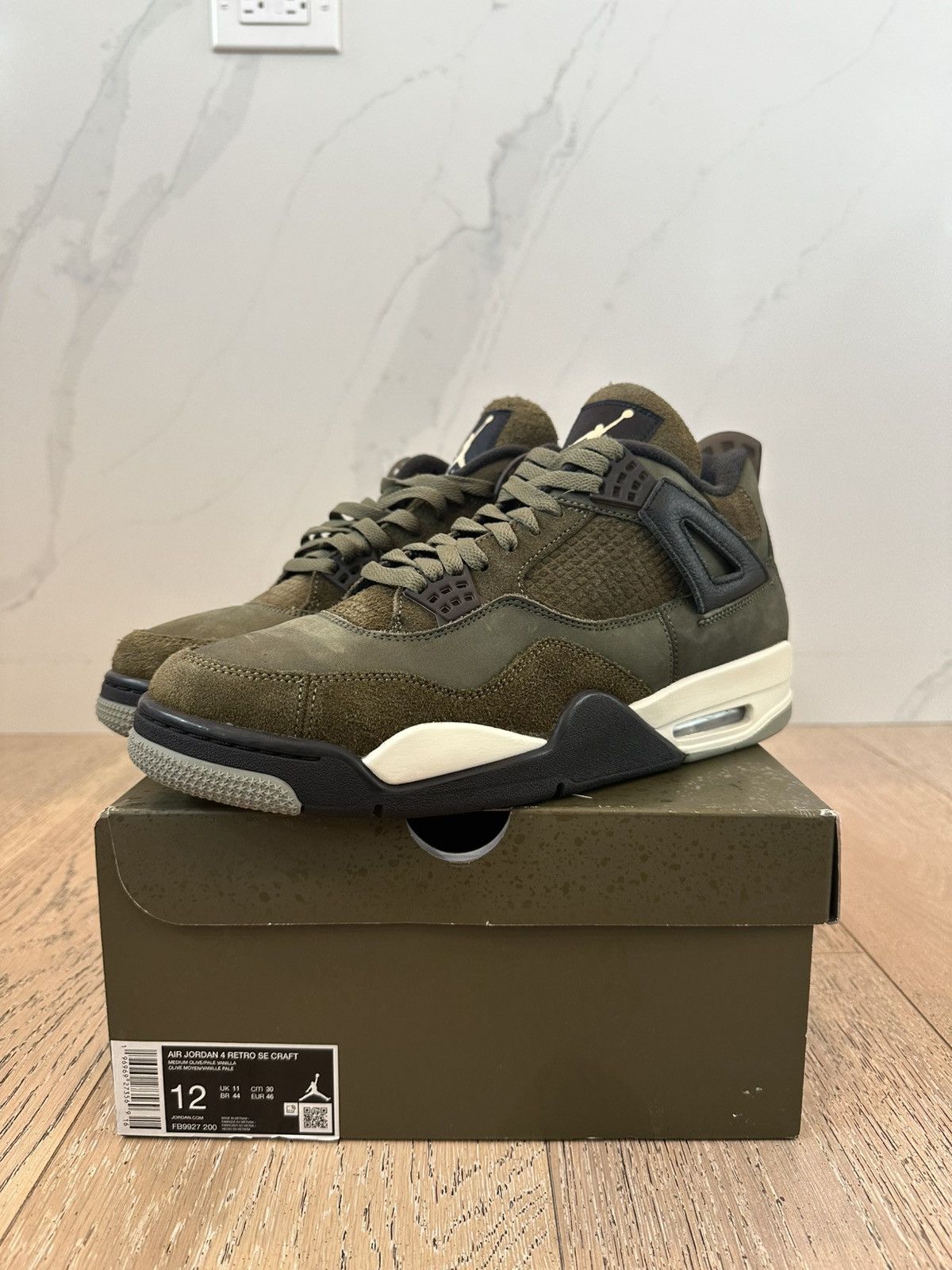 Jordan Brand Jordan 4 SE Retro Low Craft Medium Olive Size US 12 / EU 45 - 1 Thumbnail