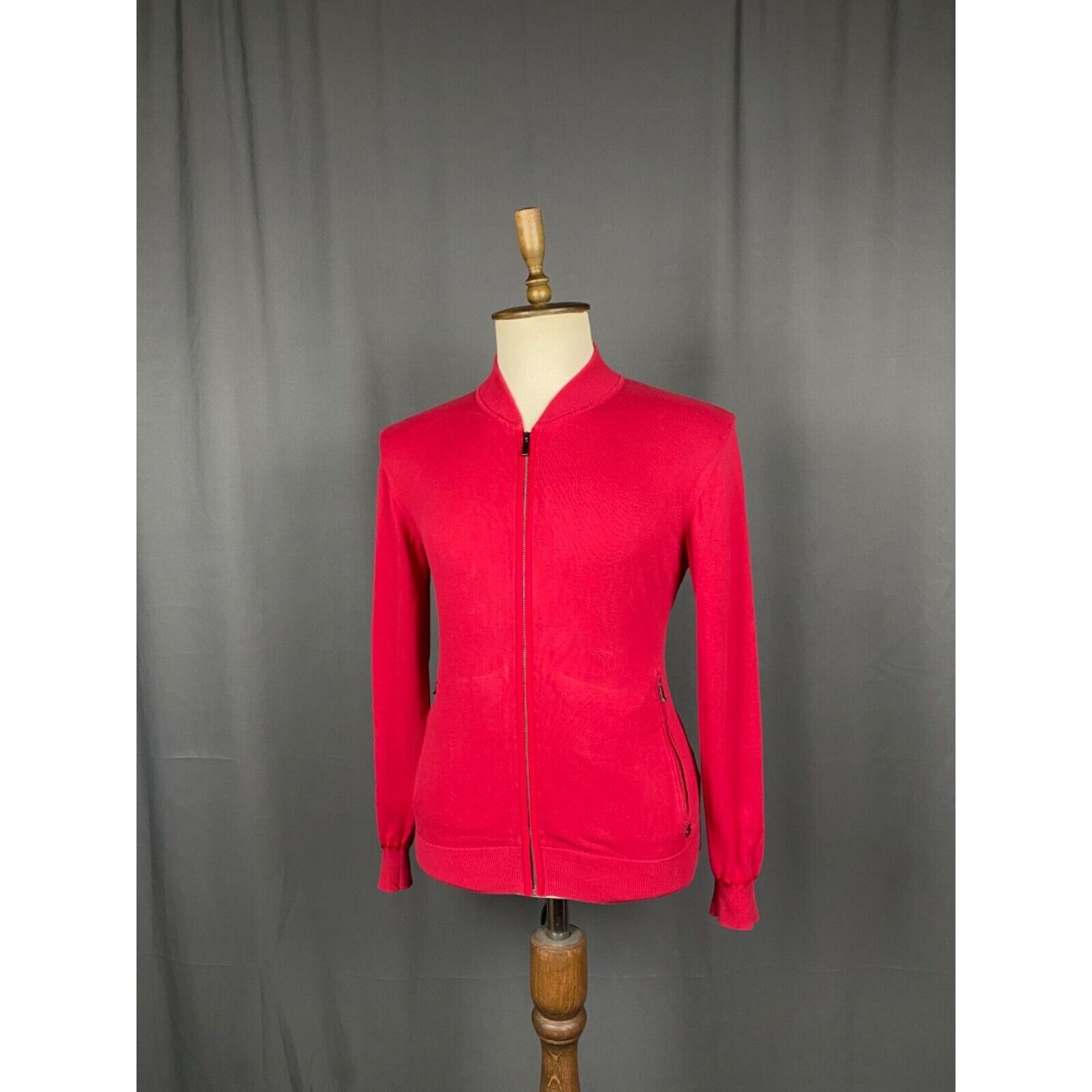 Ermenegildo Zegna Zegna RECENT Men's Red Full Zip Cardigan Sweater Size S Size US S / EU 44-46 / 1 - 4 Thumbnail