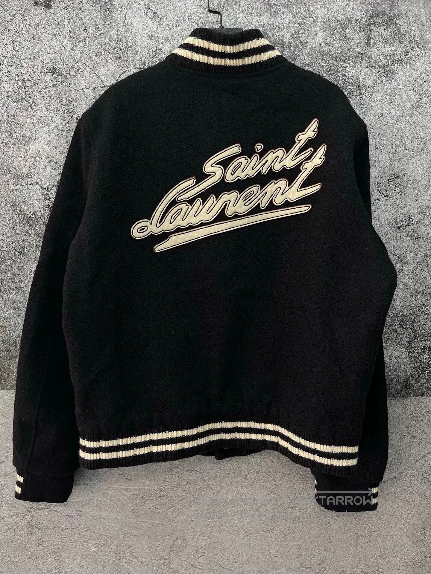 Saint Laurent Paris Saint Laurent Black Baseball Jacket. Size US M / EU 48-50 / 2 - 2 Thumbnail