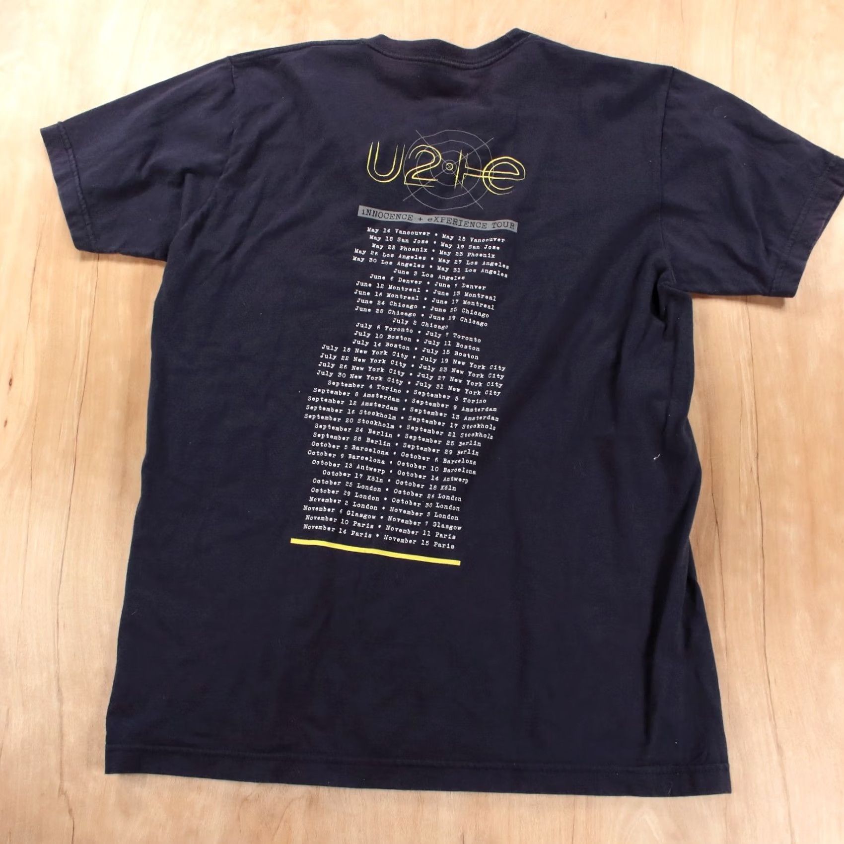 American Apparel VINTAGE U2 innocence + experience tour t-shirt MEDIUM american apparel rock tee 2015 Mens Size US M / EU 48-50 / 2 - 6 Thumbnail