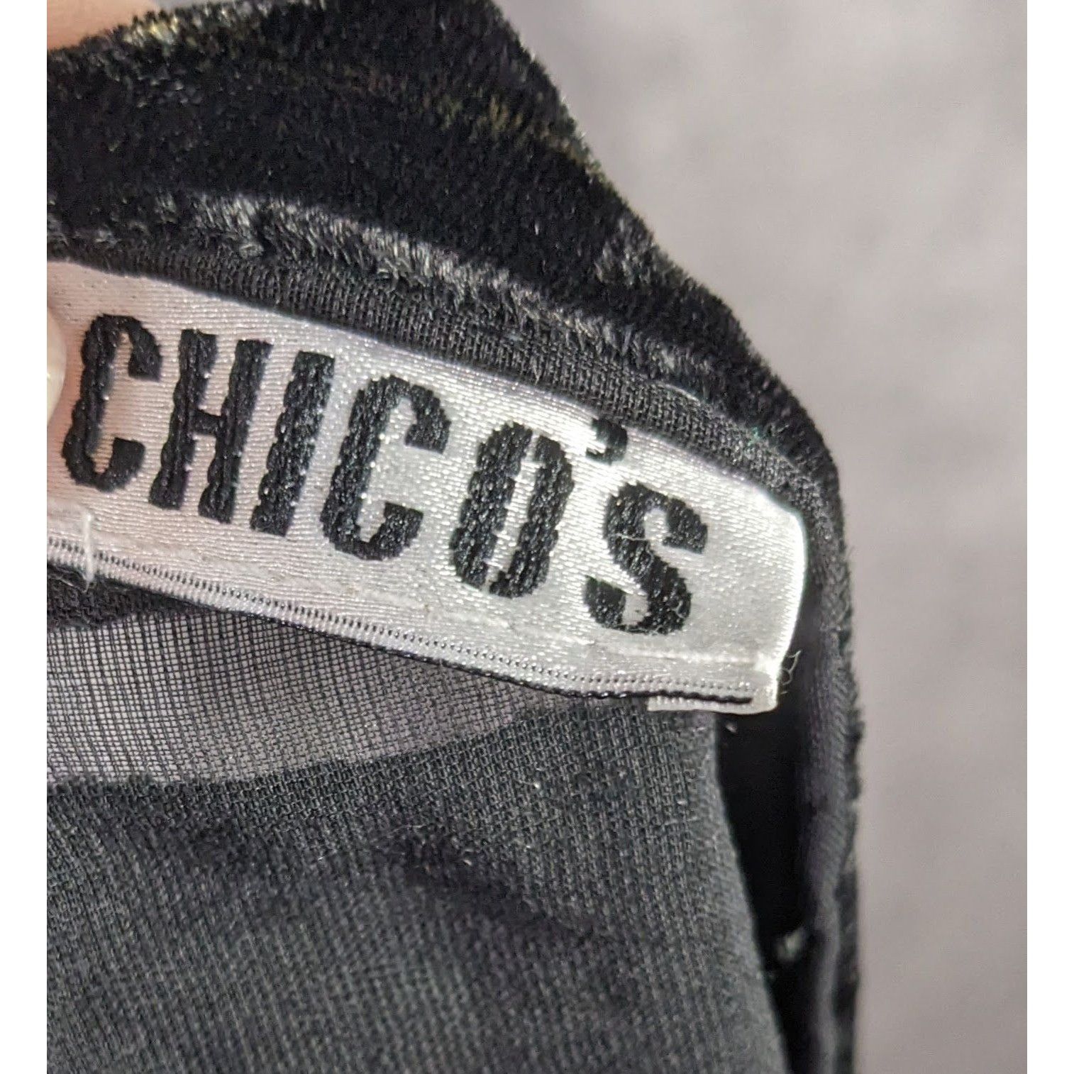 Chicos Chicos Black Burnt Velvet Scarf With Gold Baroque Print Size ONE SIZE - 8 Thumbnail