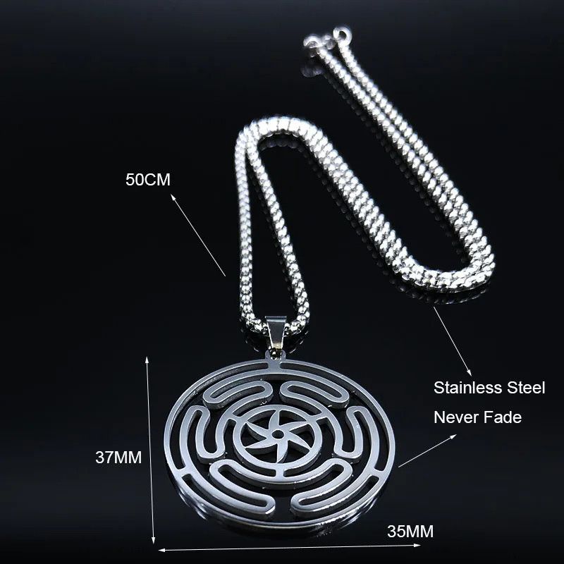 Jewelry Strophalos Hecate Magic Symbol Pendant Emblem Talisman Size ONE SIZE - 5 Thumbnail
