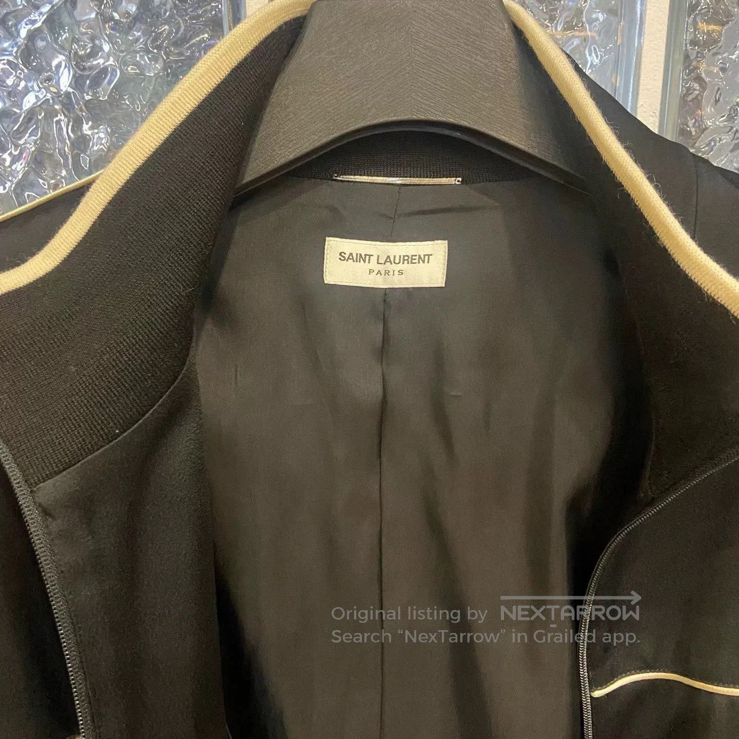Saint Laurent Paris Saint Laurent FW23 Black White Trim Jacket. Size US M / EU 48-50 / 2 - 5 Thumbnail