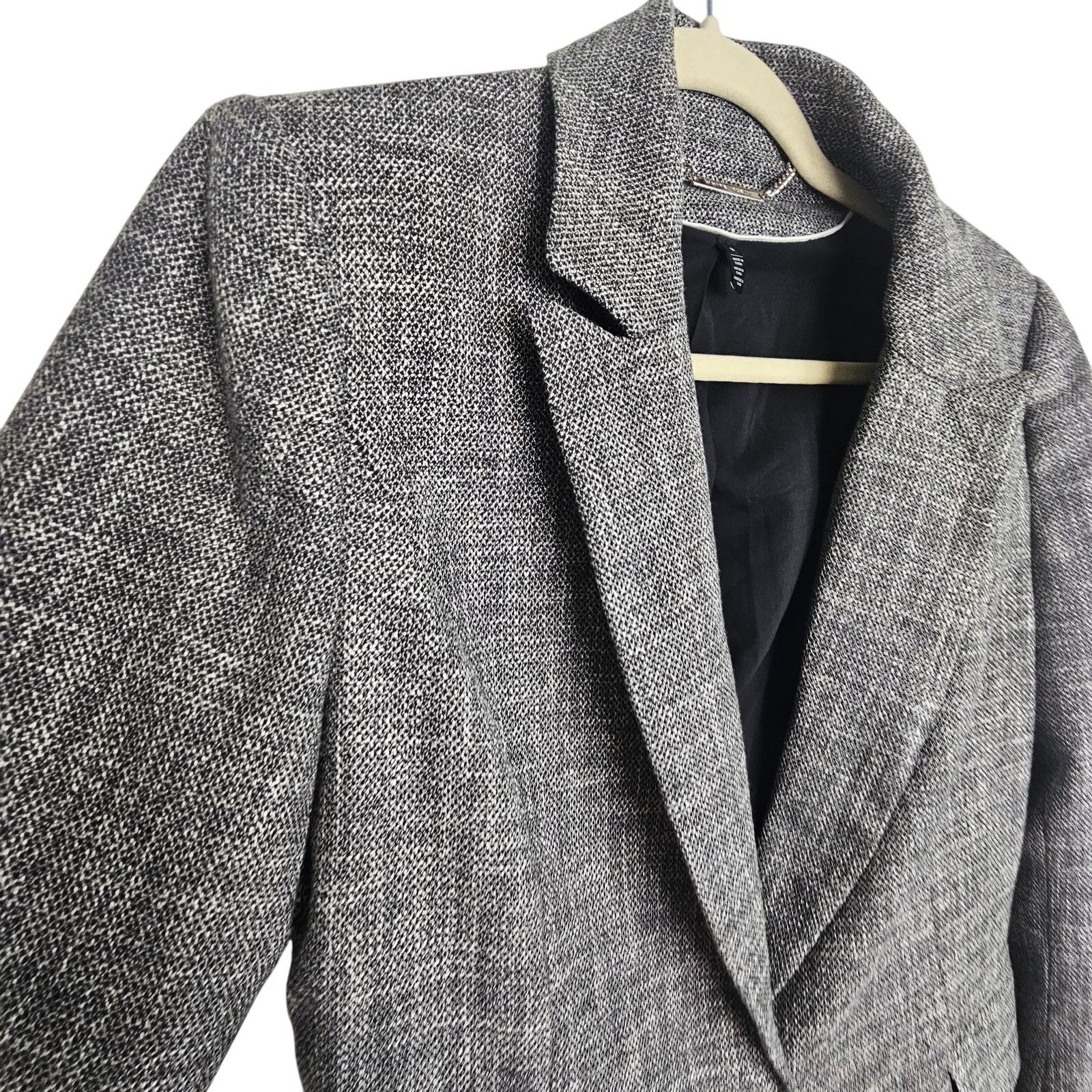 White House Black Market White House Black Market Blazer Gray One-Button Blazer 8 Size M / US 6-8 / IT 42-44 - 5 Thumbnail