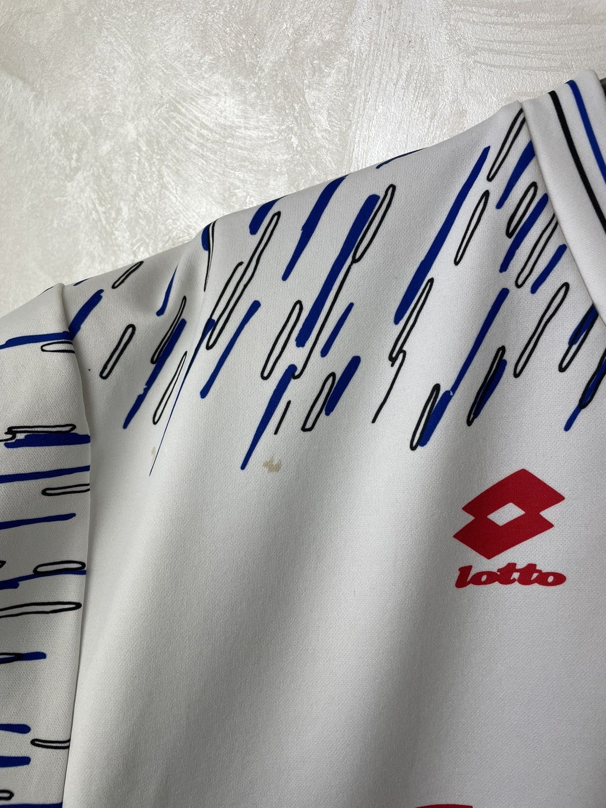Lotto Sport Lotto Atalanta Vintage Away 1991-1992 football shirt Size US L / EU 52-54 / 3 - 7 Thumbnail