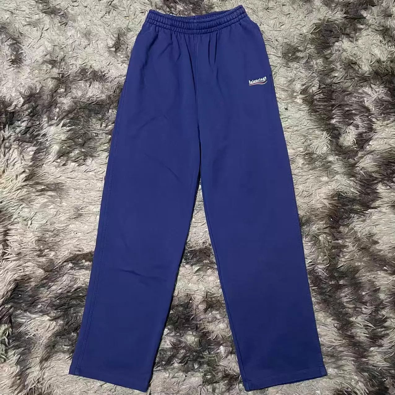 Balenciaga Balenciaga Purple Coke Waves Embroidered Sweatpants Size 25" / US 0 / IT 36 - 1 Thumbnail