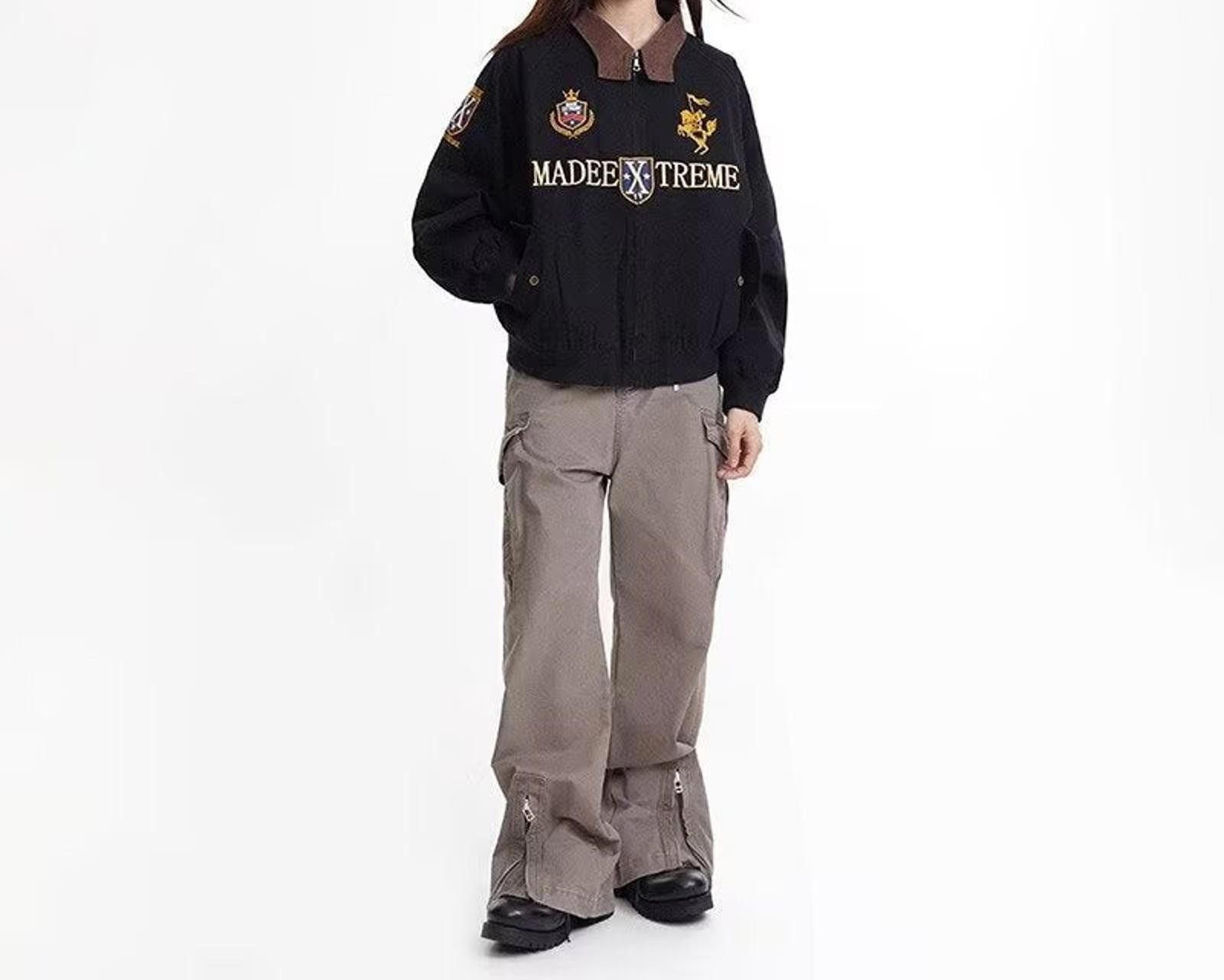 Japanese Brand Navy Blue Utility Jacket with Embroidered Patches Size US M / EU 48-50 / 2 - 3 Thumbnail