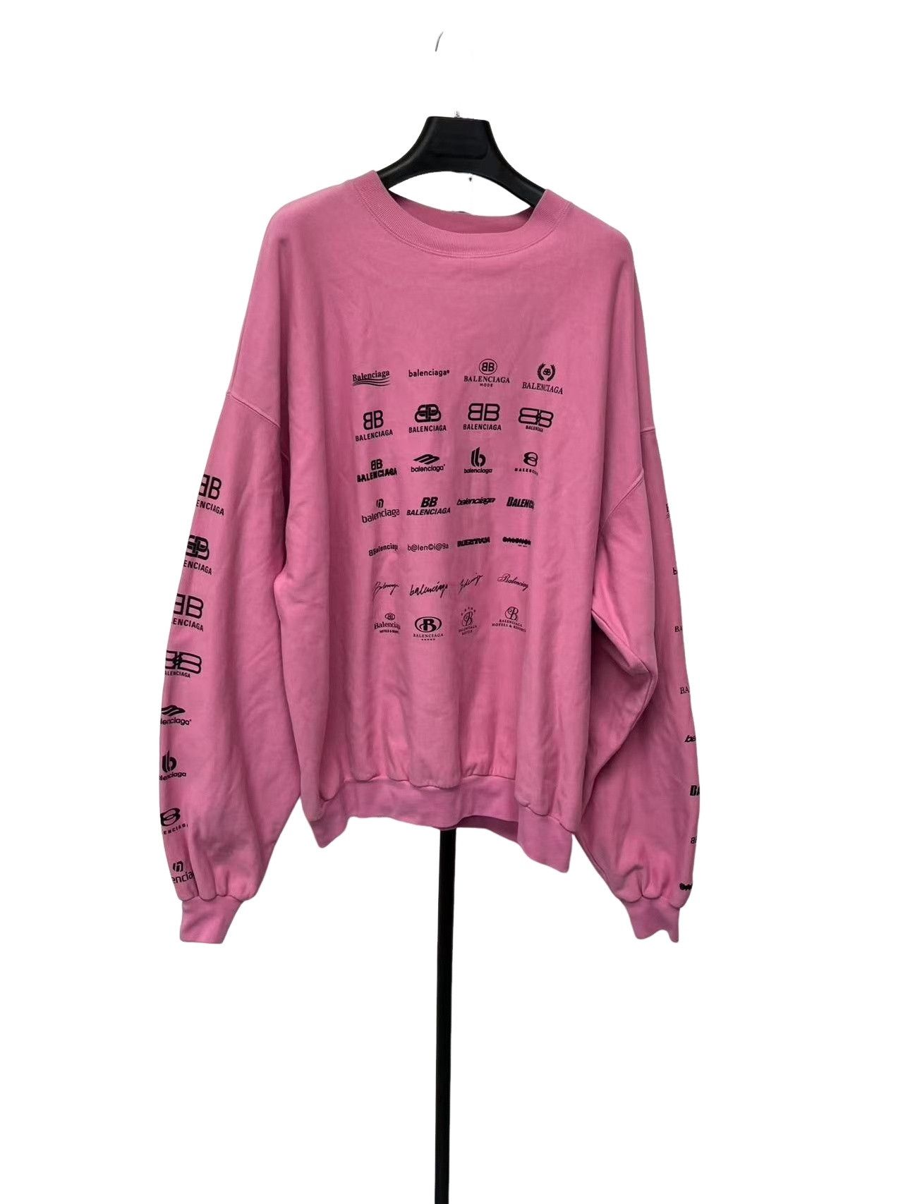 Balenciaga Balenciaga Multi Logo Print Sweatshirt Size 2 Size US M / EU 48-50 / 2 - 1 Thumbnail