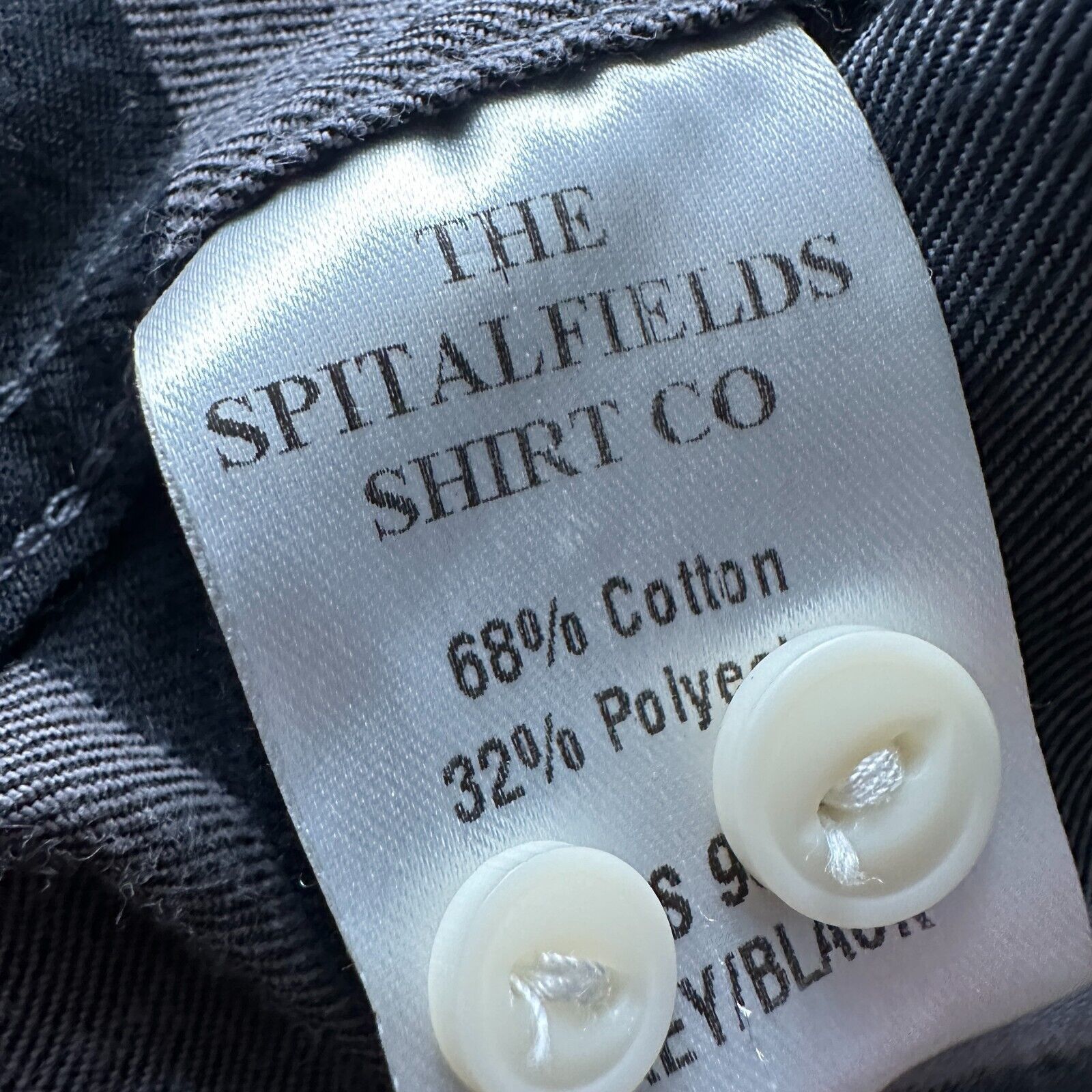 The Unbranded Brand Spitalfields Shirt Men’s M Grey Checked Cotton Button Down Size US M / EU 48-50 / 2 - 6 Thumbnail