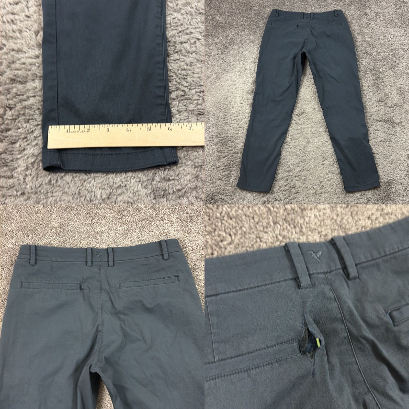 Vintage Birddogs Pants Mens 34 Gray Tapered Stretch Lightweight Golf Boomstick Shirt? Size US 34 / EU 50 - 8 Thumbnail