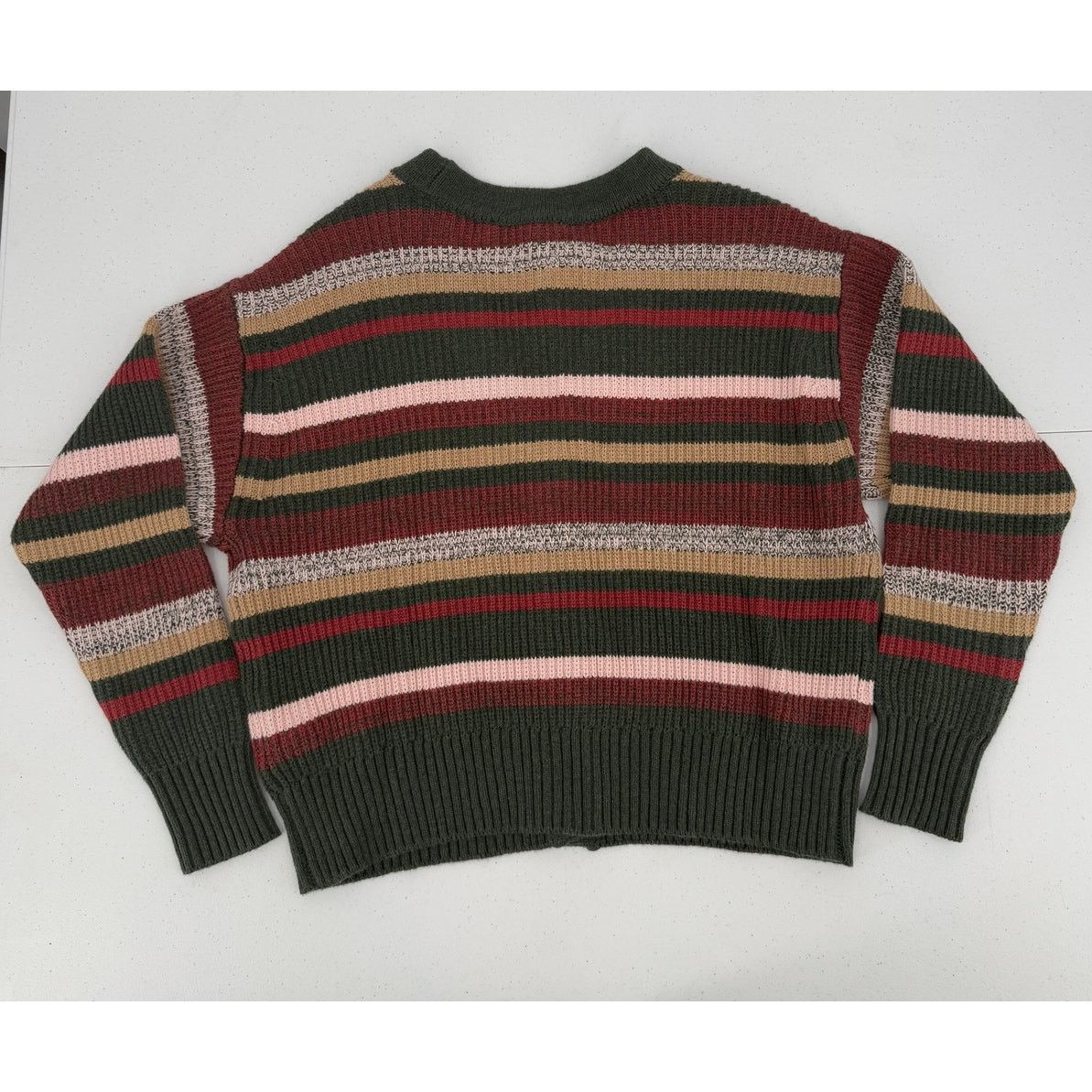 Marine Layer NWT Marine Layer Robin Merino Wool Multi Stripe Cardigan Size XS / US 0-2 / IT 36-38 - 6 Thumbnail