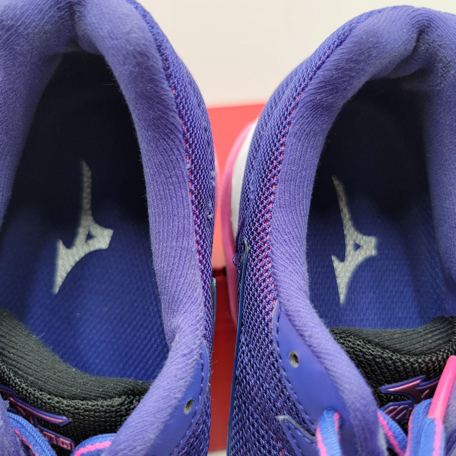 Mizuno Women's Mizuno Wave Rider 20 Purple/Pink Sz 9 251 J1GD170309 Size US 9 / IT 39 - 7 Thumbnail