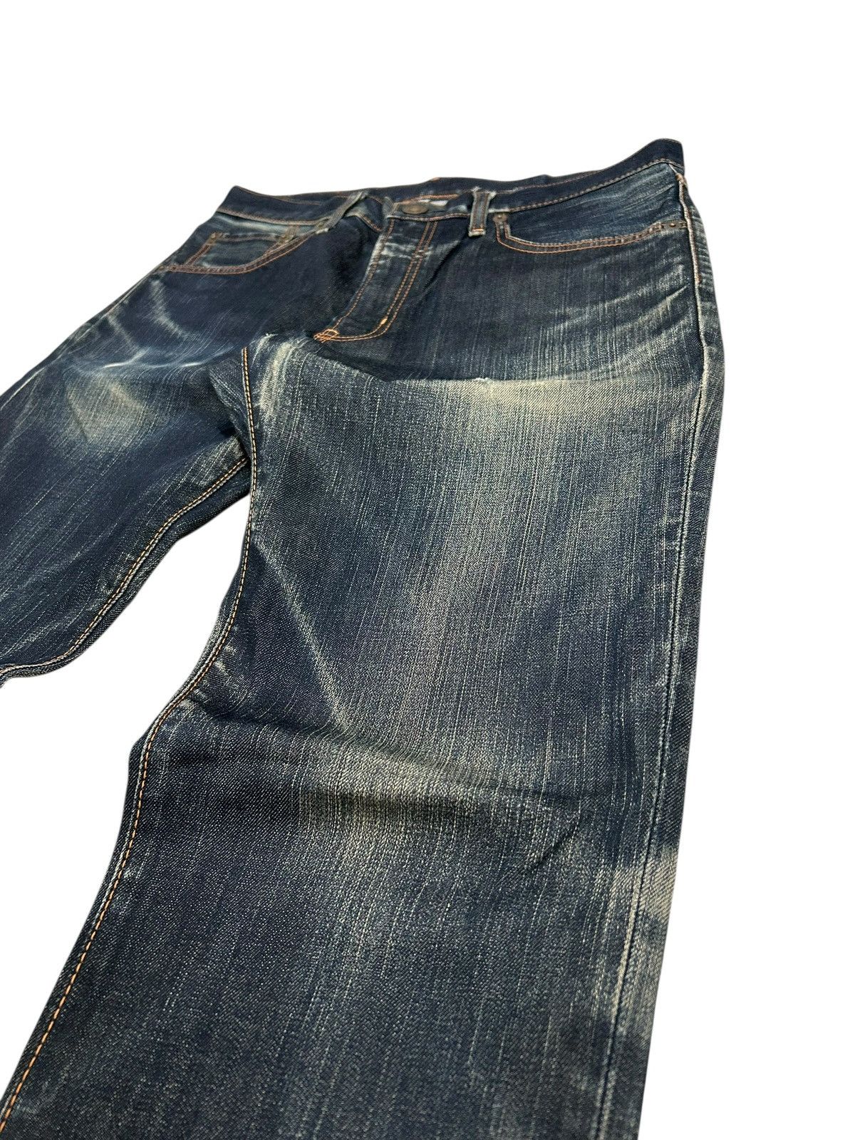 Edwin × Hysteric Glamour × Japanese Brand Edwin Japan 503 Regular Creased Line Whiskers Washed Size US 34 / EU 50 - 8 Thumbnail