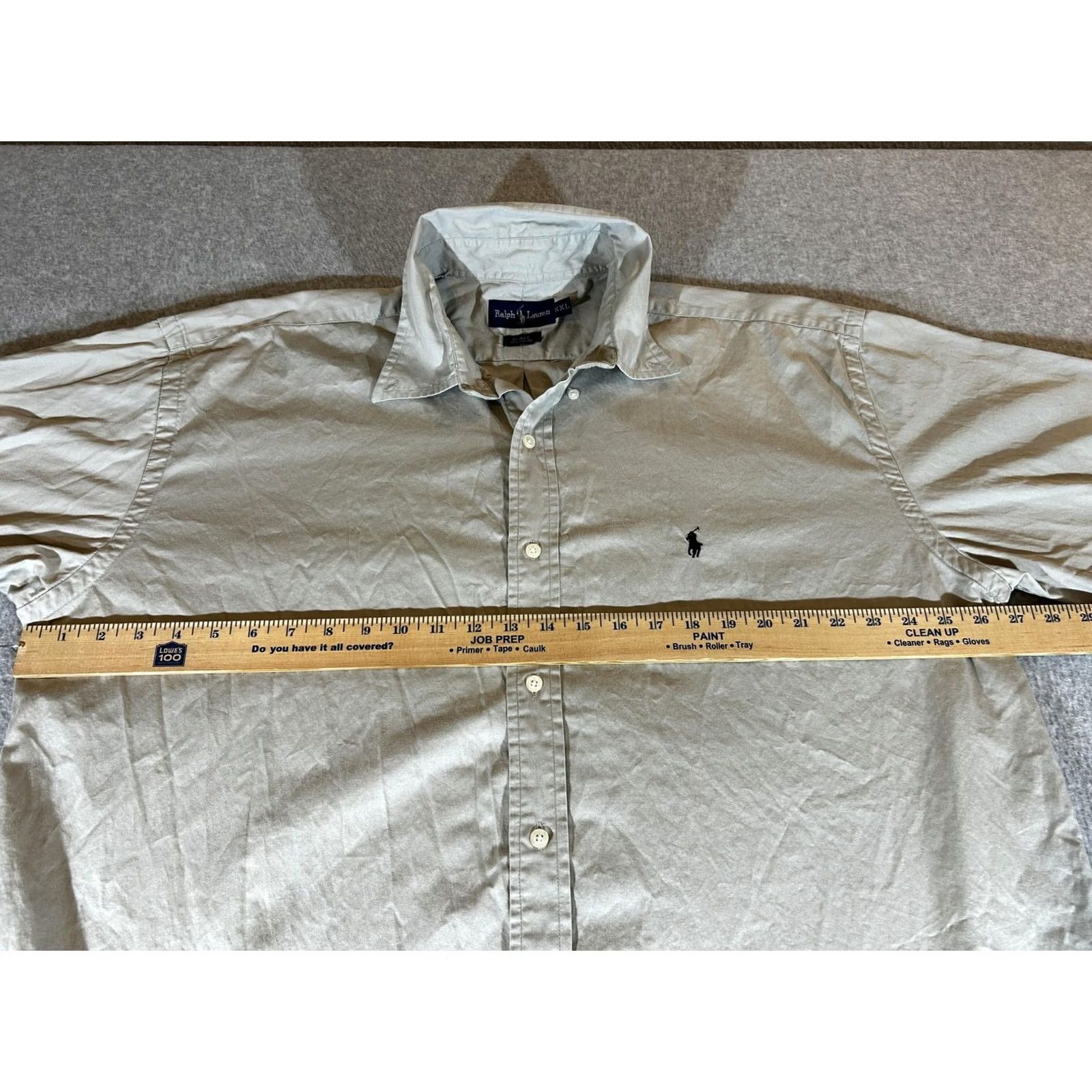 Ralph Lauren Ralph Lauren Shirt Mens 2XL Beige Blake Short Sleeve Button Polo Camp XXL Size US XXL / EU 58 / 5 - 3 Thumbnail