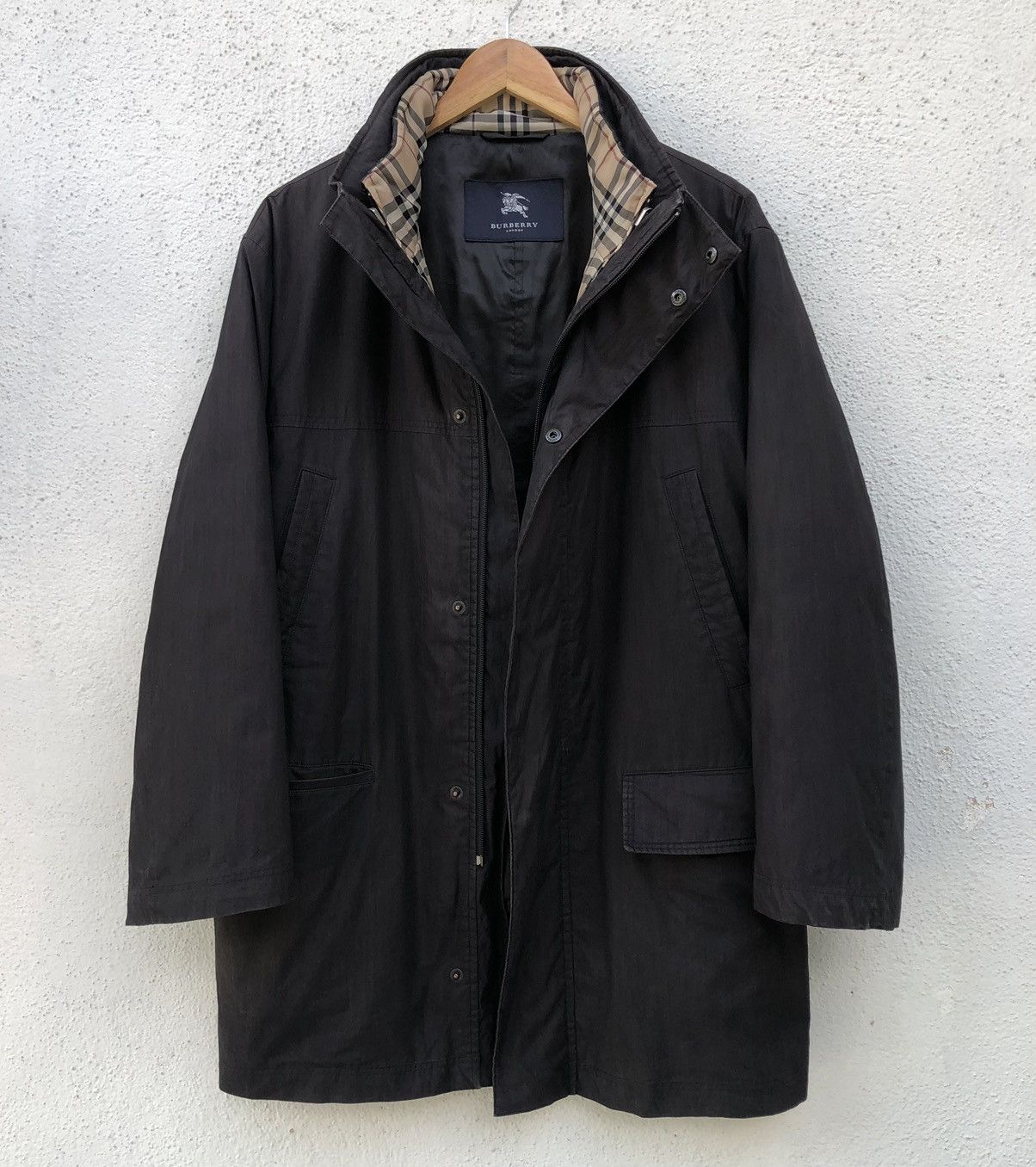 Burberry Burberry London Novacheck Button Zipper Parka Jacket Size US M / EU 48-50 / 2 - 1 Thumbnail